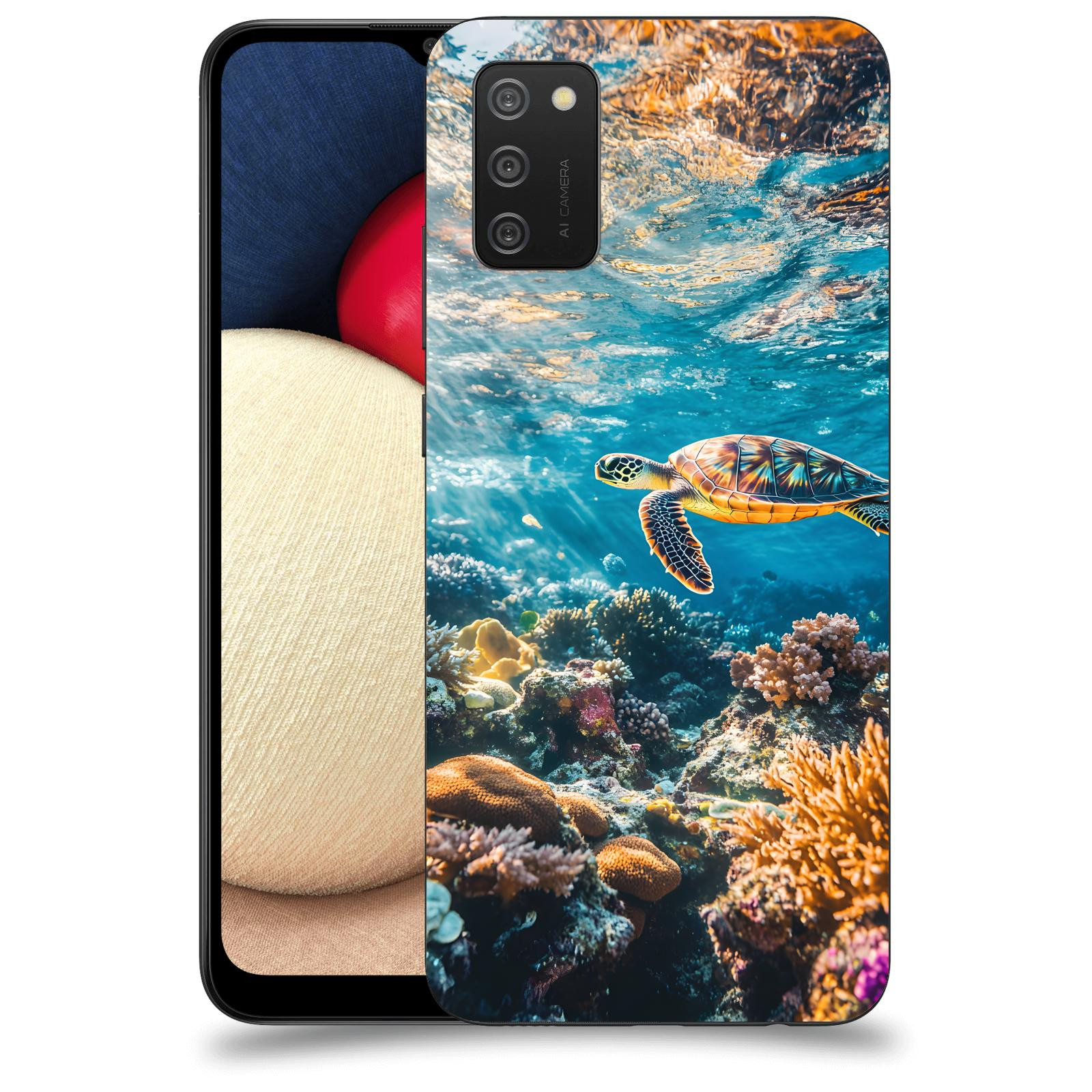 ACOVER Kryt na mobil Samsung Galaxy A02s A025G - Želva
