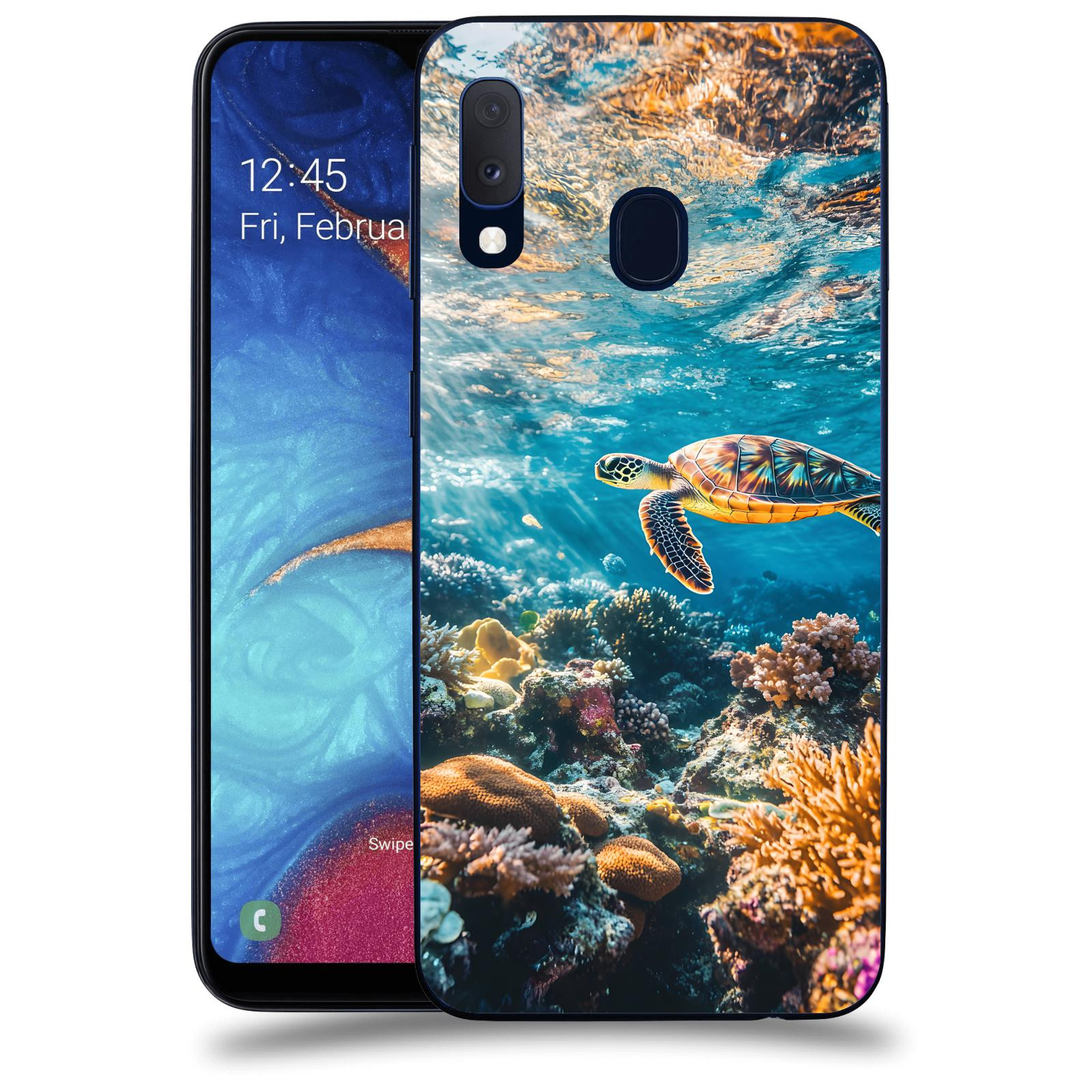 ACOVER Kryt na mobil Samsung Galaxy A20e A202F - Želva