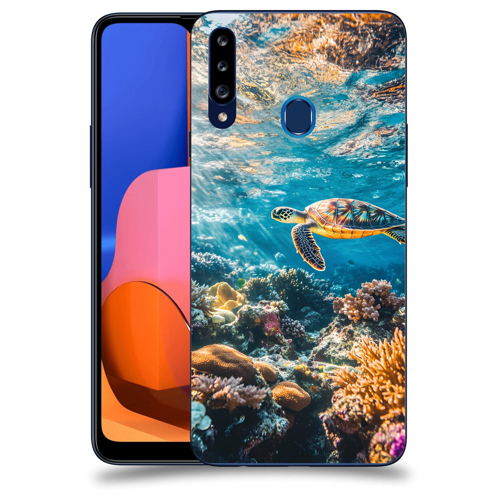 ACOVER Kryt na mobil Samsung Galaxy A20s - Želva