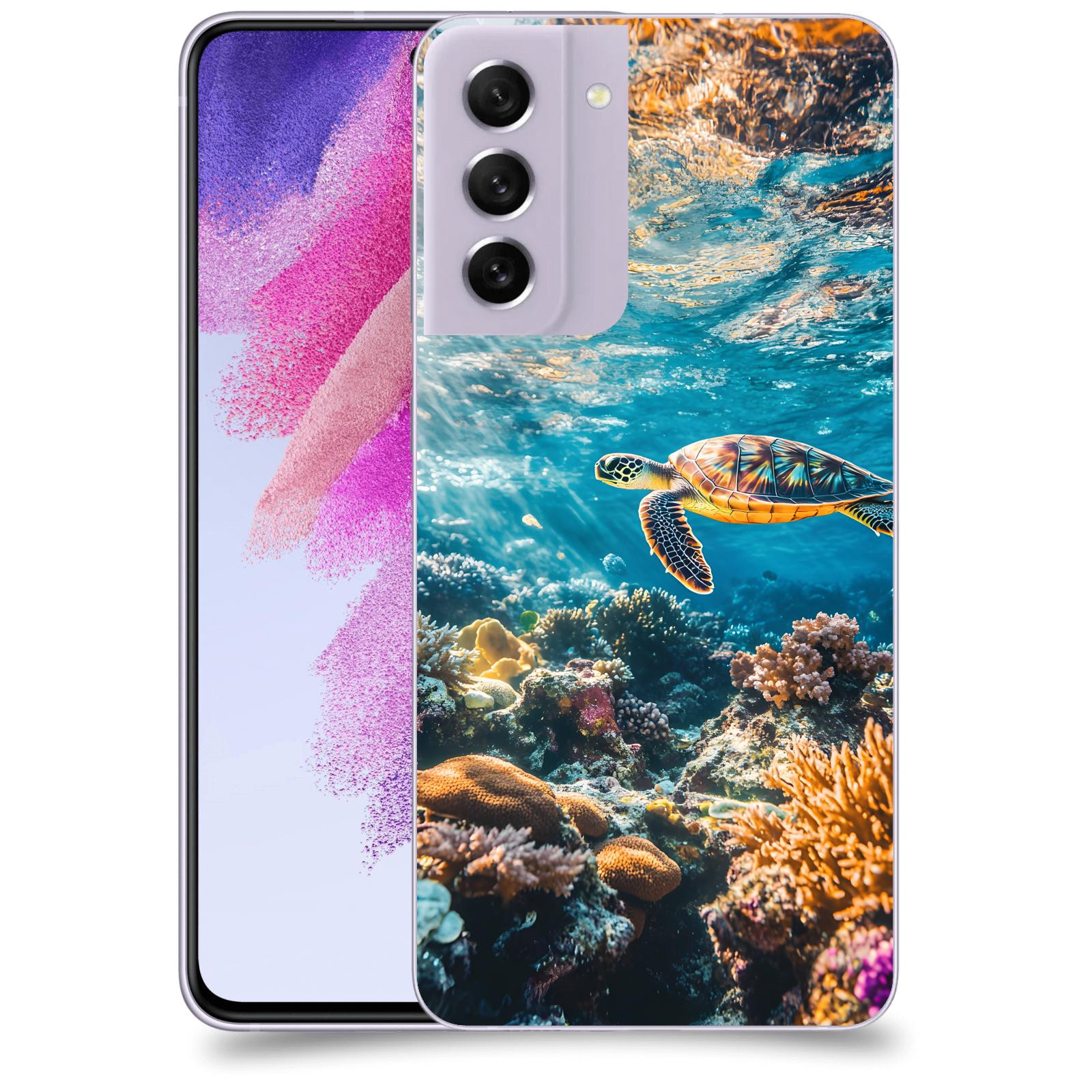 ACOVER Kryt na mobil Samsung Galaxy S21 FE 5G - Želva