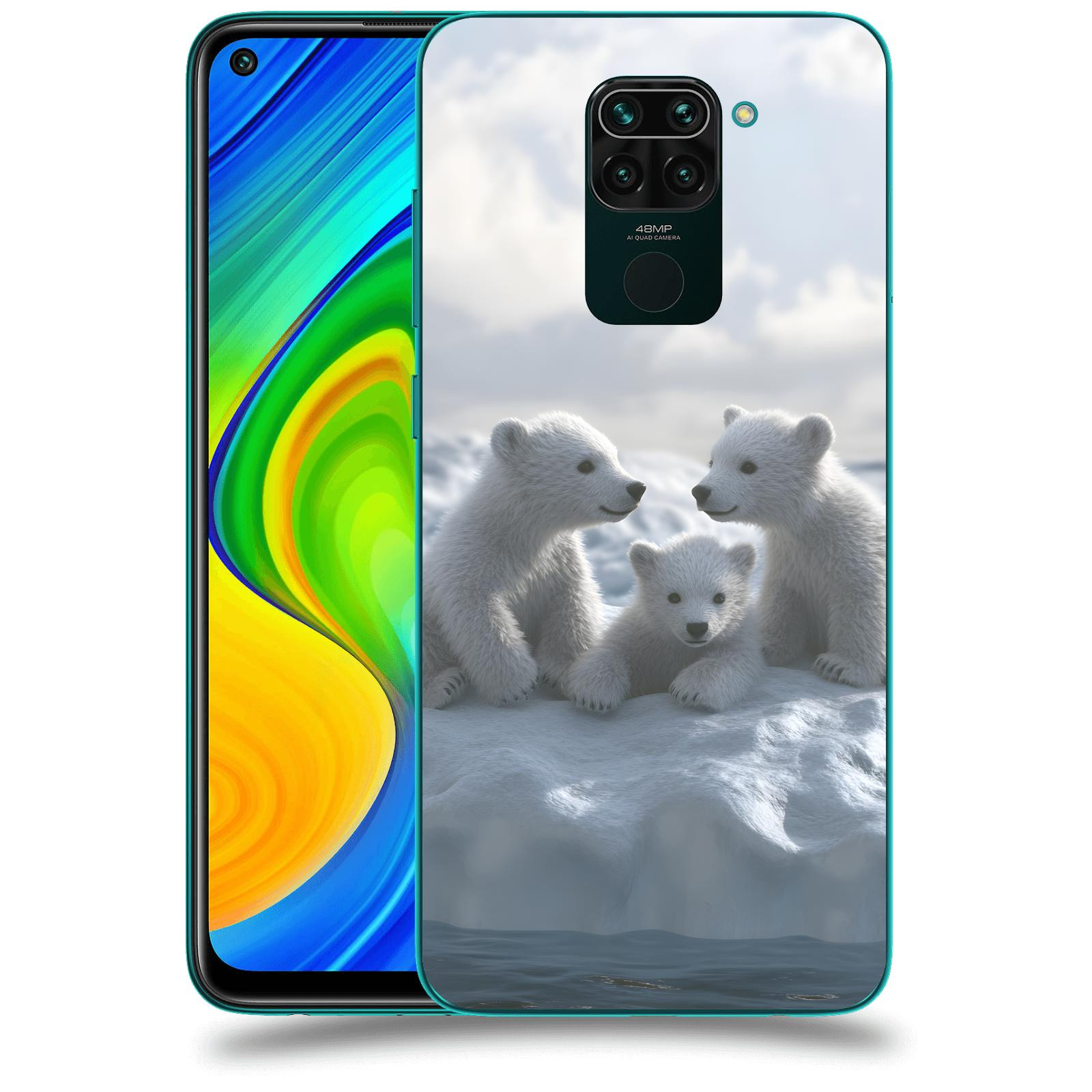 ACOVER Kryt na mobil Xiaomi Redmi Note 9 - Medvíďata