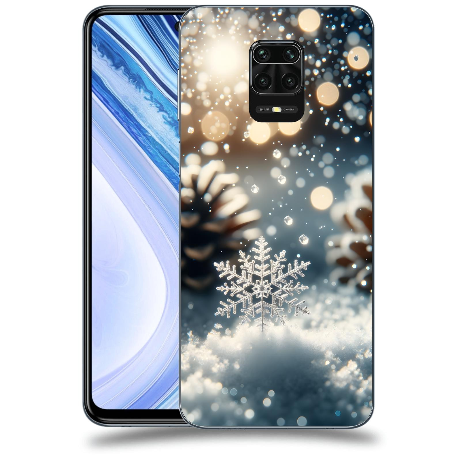 ACOVER Kryt na mobil Xiaomi Redmi Note 9 Pro - Vločka