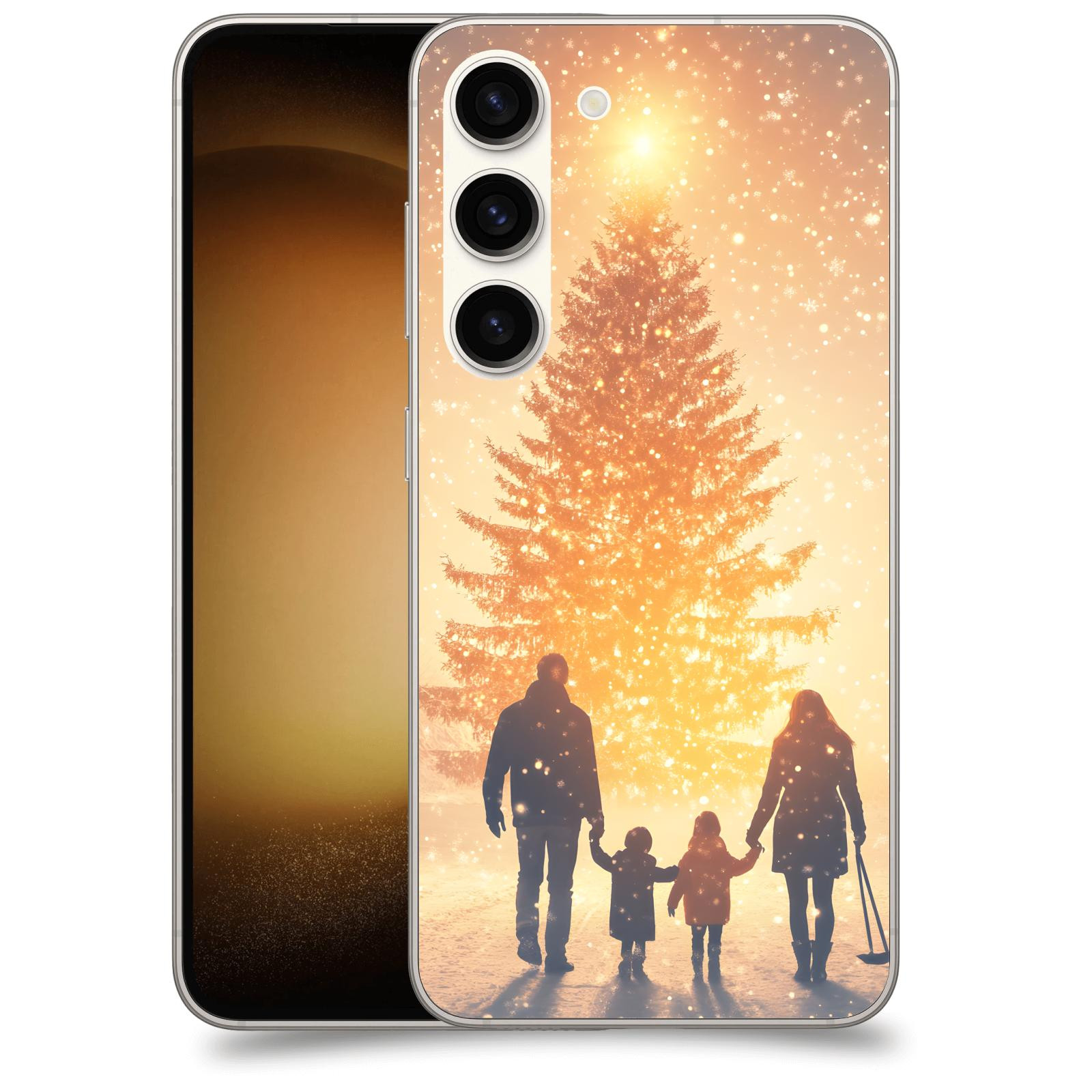 ACOVER Kryt na mobil Samsung Galaxy S23 5G - Family at the Christmas tree