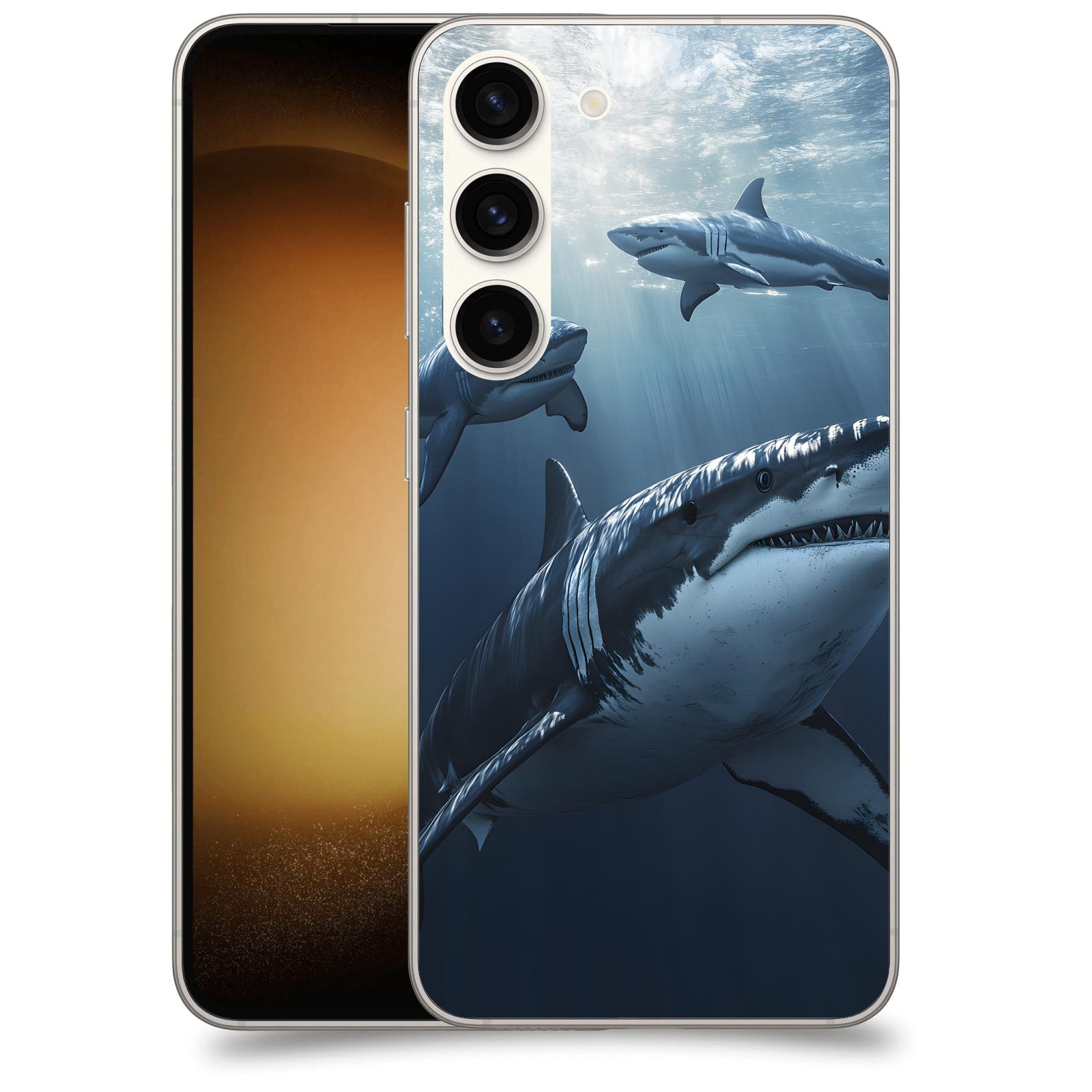 ACOVER Kryt na mobil Samsung Galaxy S23 5G - Žraloci