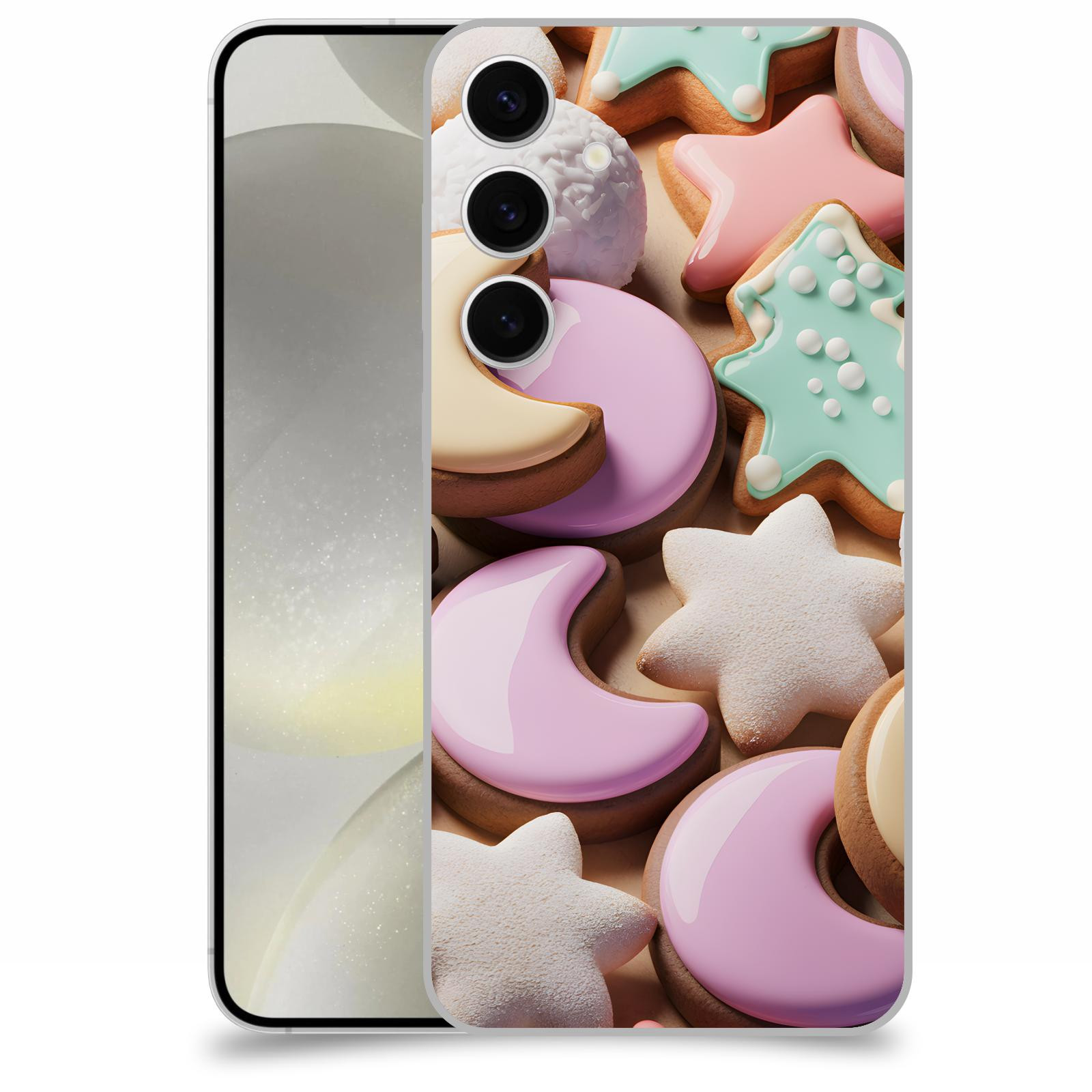 ACOVER Kryt na mobil Samsung Galaxy S24+ - Vánoční cukroví