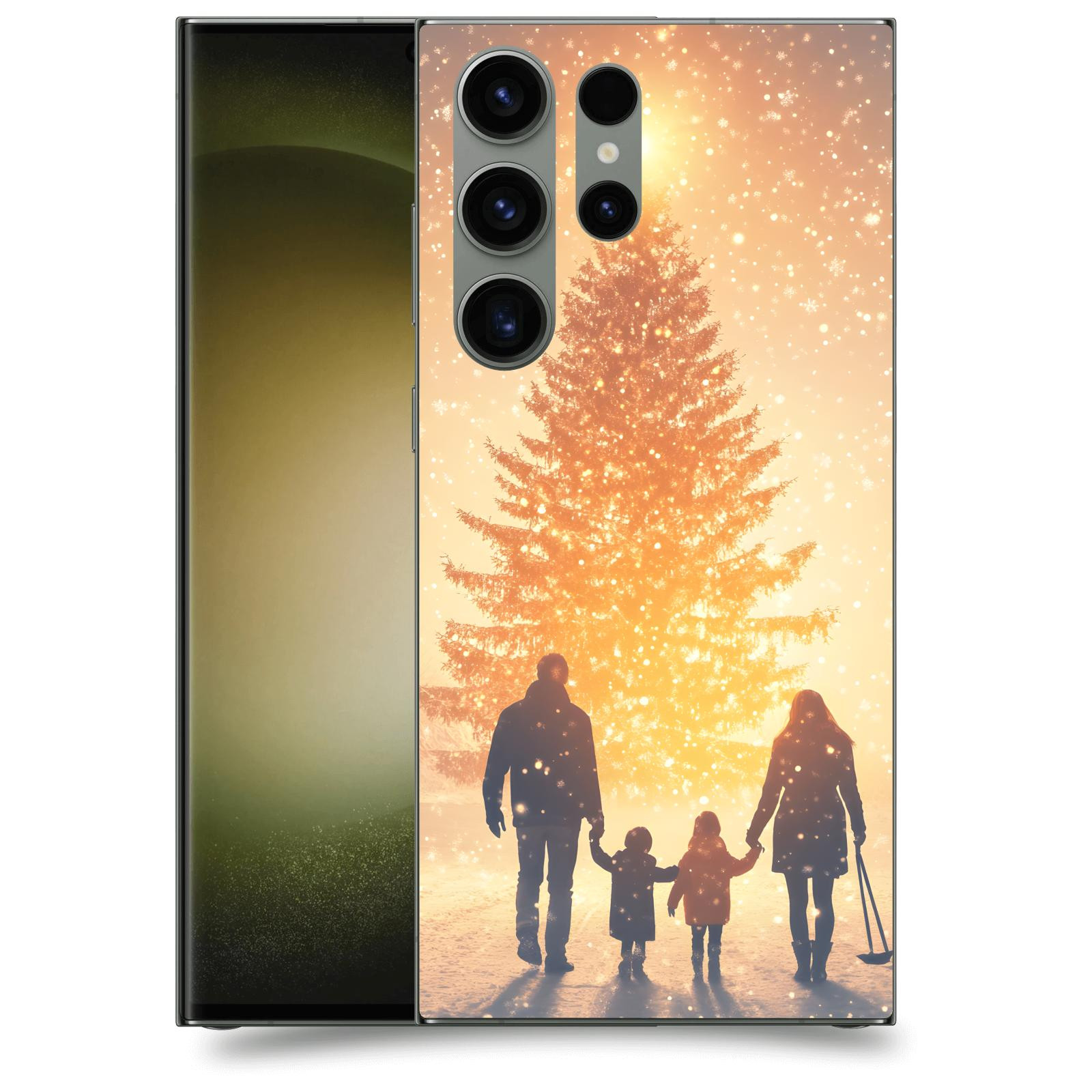 ACOVER Kryt na mobil Samsung Galaxy S23 Ultra 5G - Family at the Christmas tree