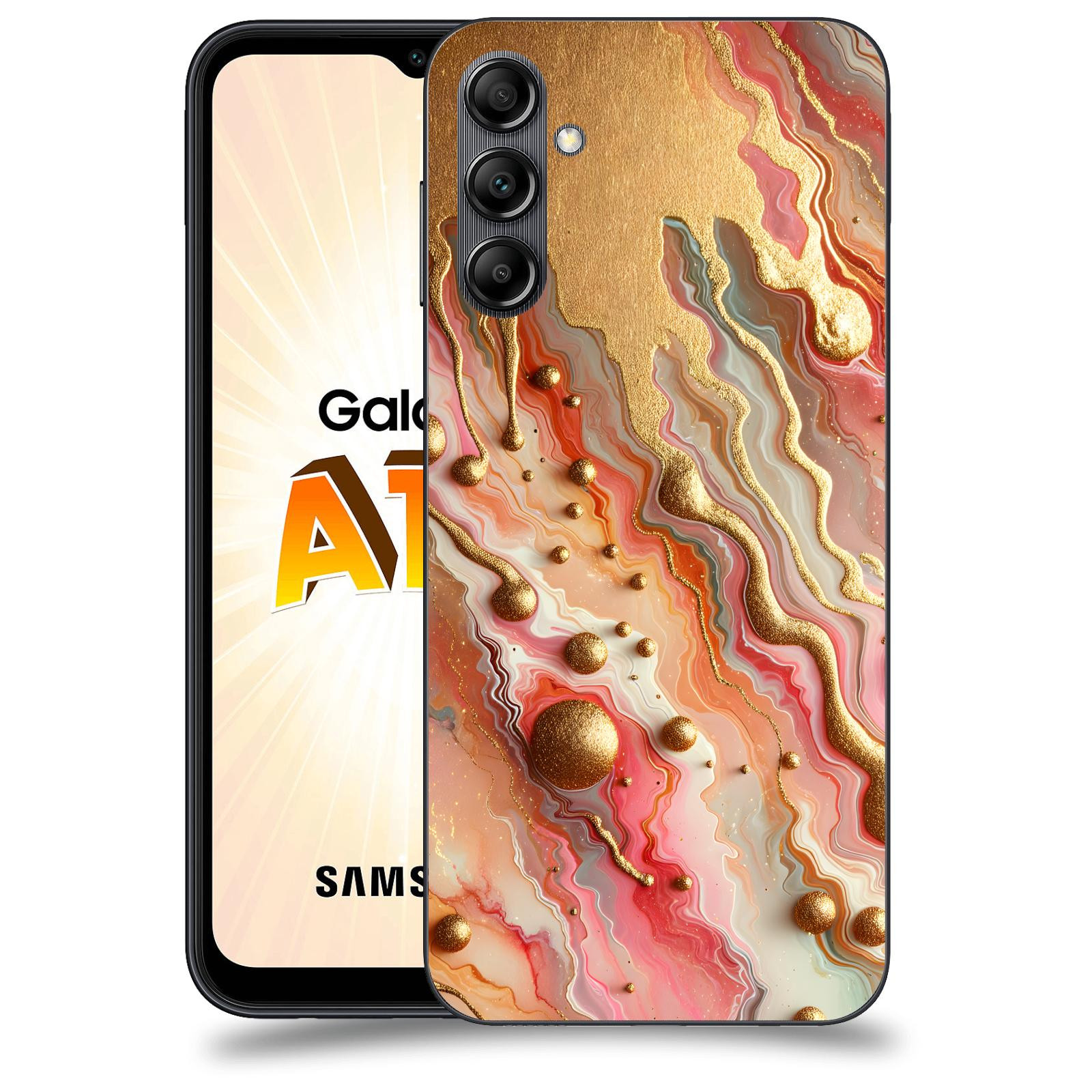 ACOVER Kryt na mobil Samsung Galaxy A14 LTE - Liquid Gold