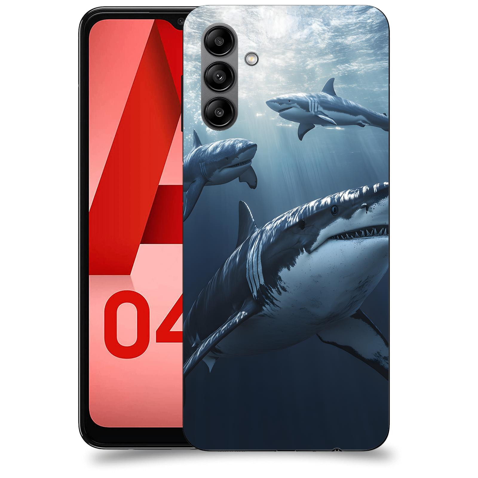 ACOVER Kryt na mobil Samsung Galaxy A04s - Žraloci