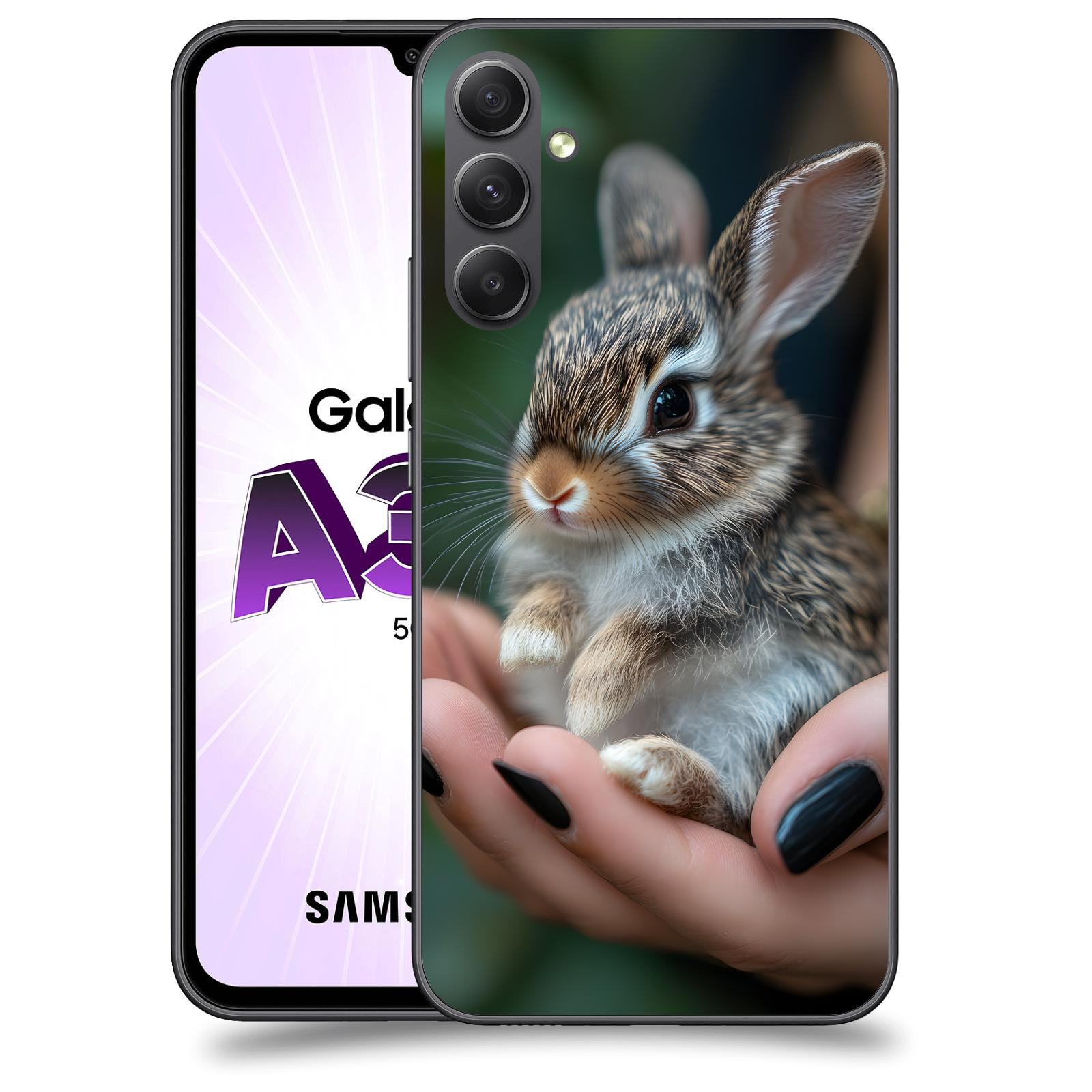 ACOVER Kryt na mobil Samsung Galaxy A34 - Králíček