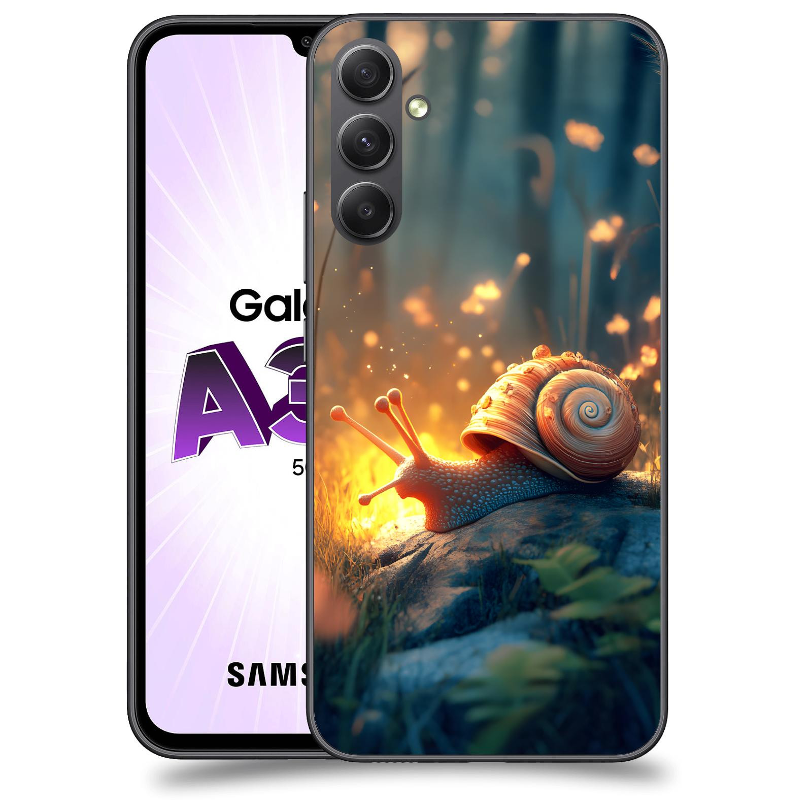 ACOVER Kryt na mobil Samsung Galaxy A34 - Šnek
