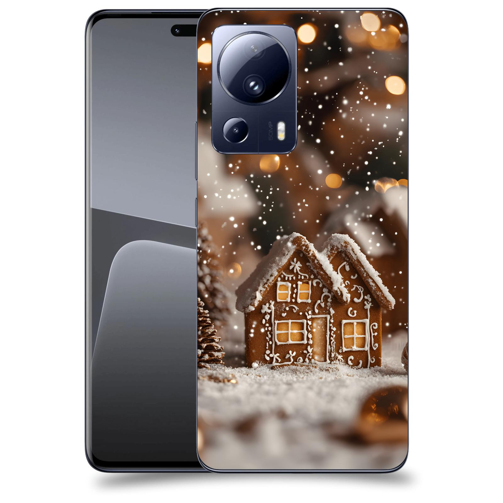 ACOVER Kryt na mobil Xiaomi 13 Lite - Perníková chaloupka