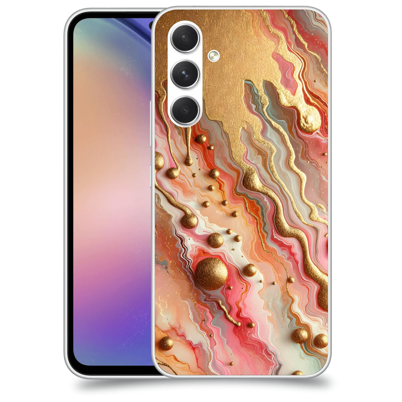 ACOVER Kryt na mobil Samsung Galaxy M54 5G - Liquid Gold