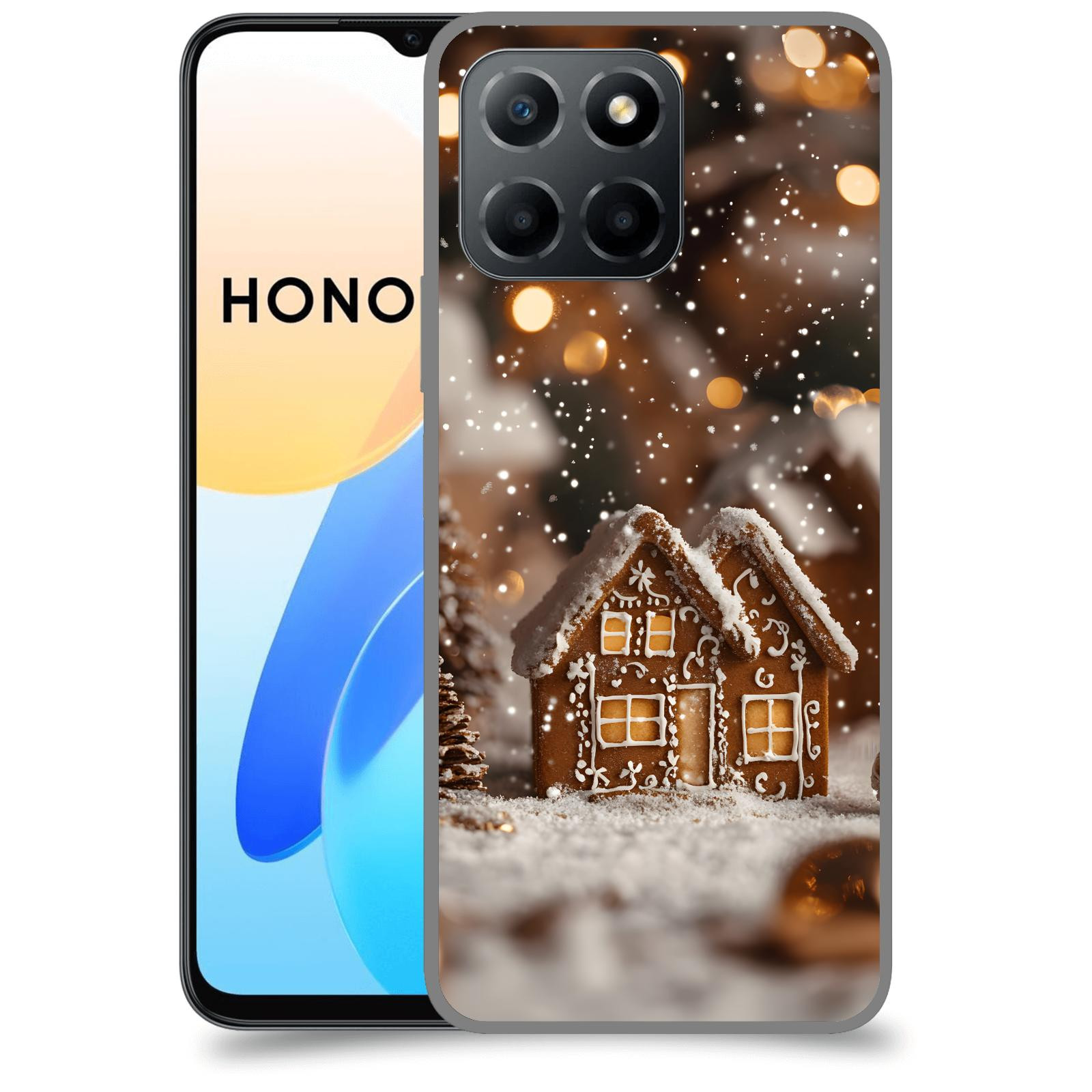 ACOVER Kryt na mobil Honor X8 4G - Perníková chaloupka