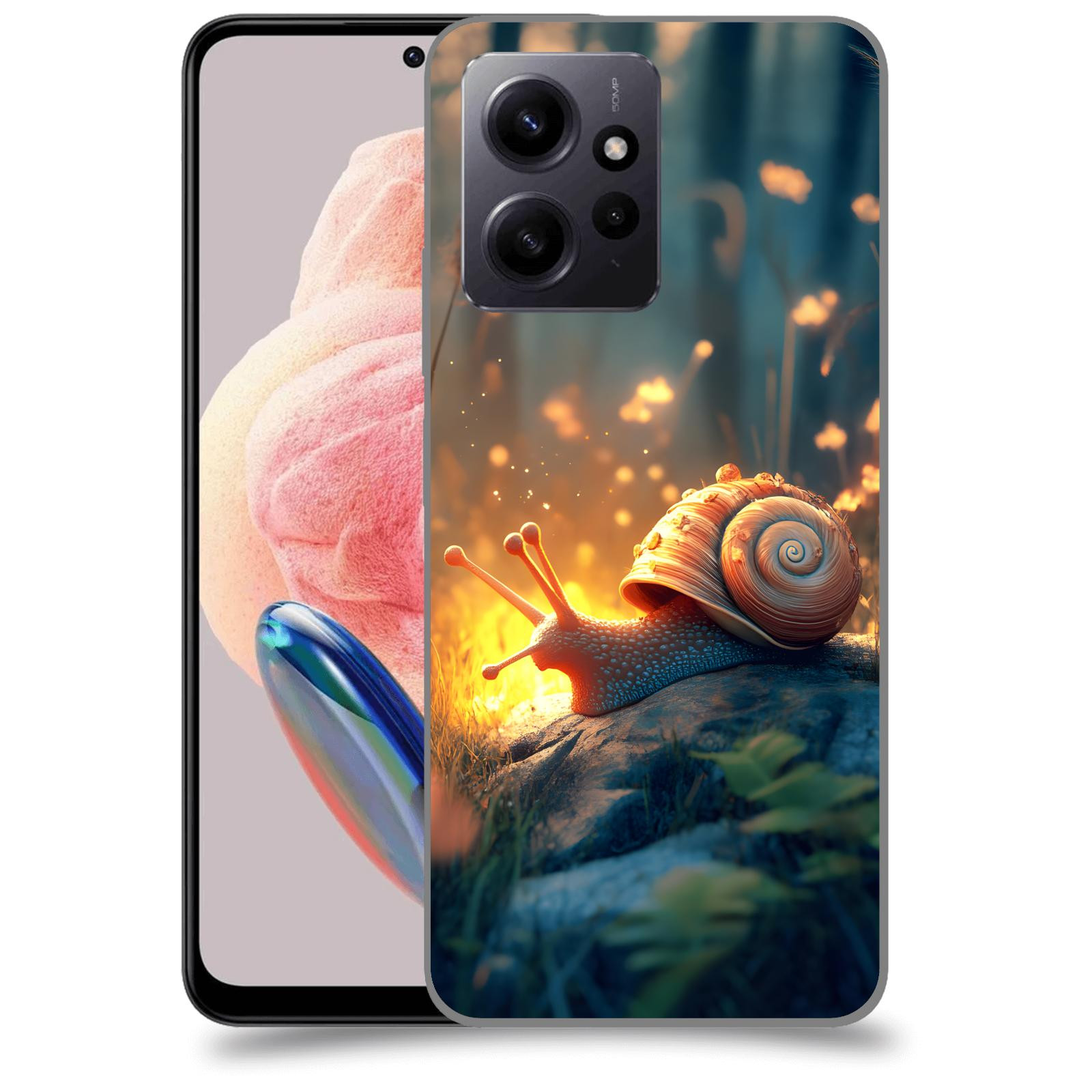 ACOVER Kryt na mobil Xiaomi Redmi Note 12 4G - Šnek