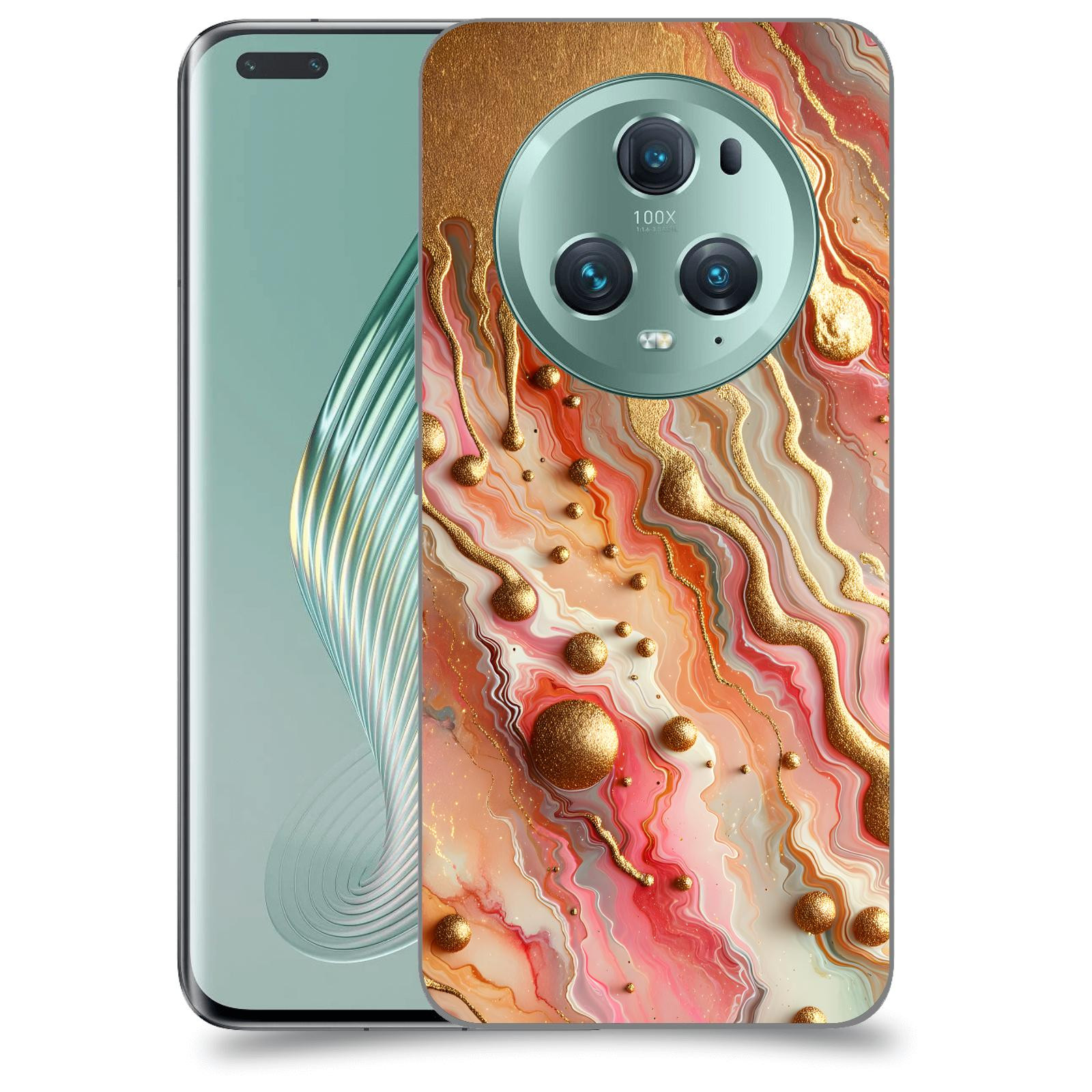 ACOVER Kryt na mobil Honor Magic5 Pro - Liquid Gold