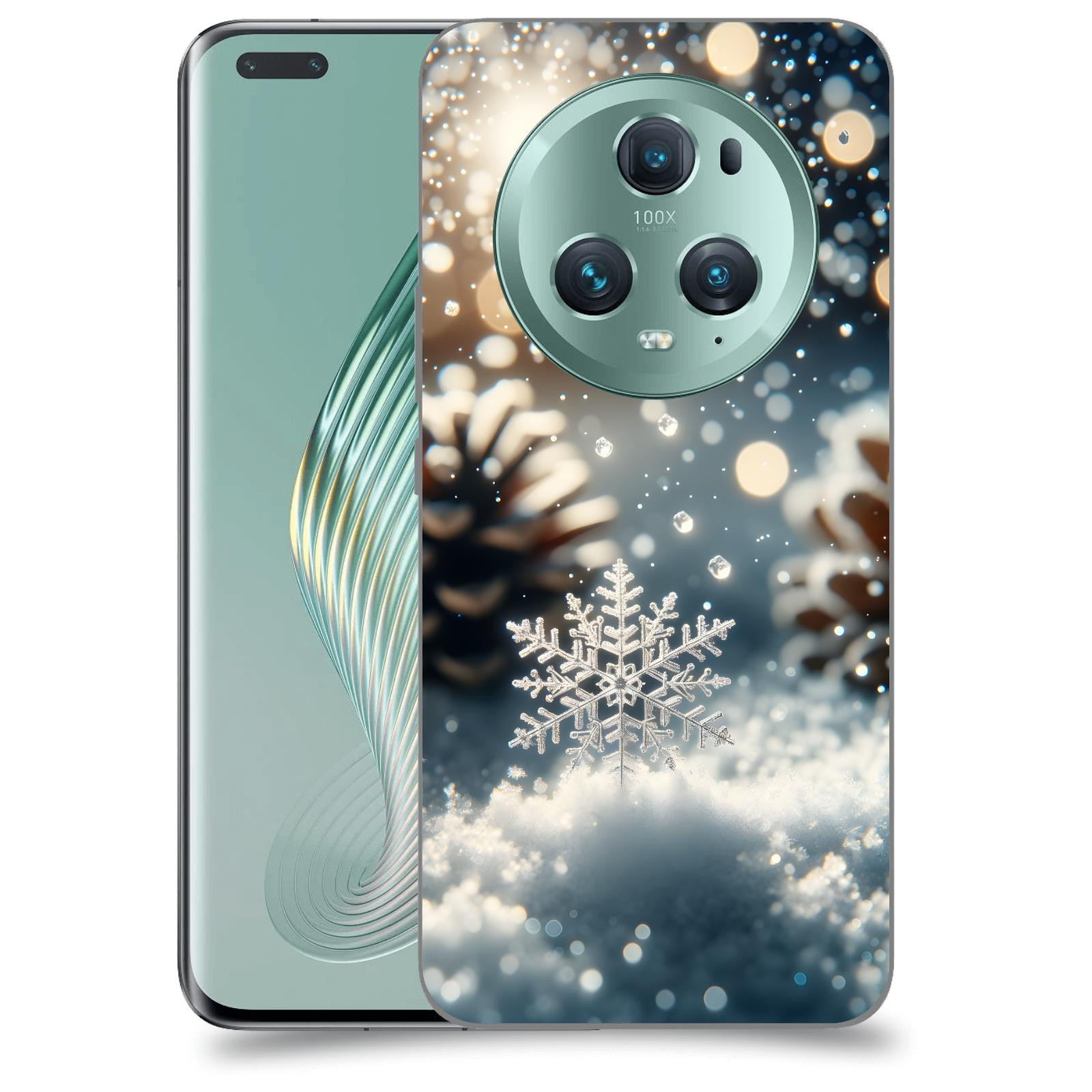 ACOVER Kryt na mobil Honor Magic5 Pro - Vločka