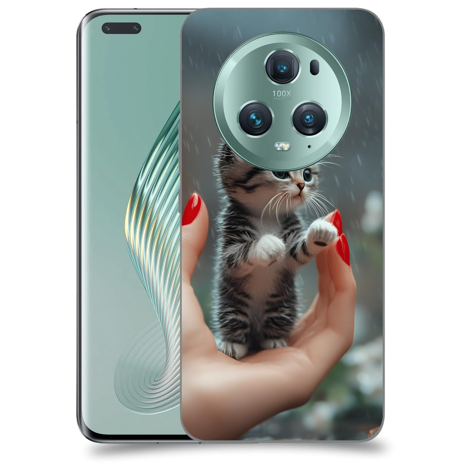 ACOVER Kryt na mobil Honor Magic5 Pro - Koťátko