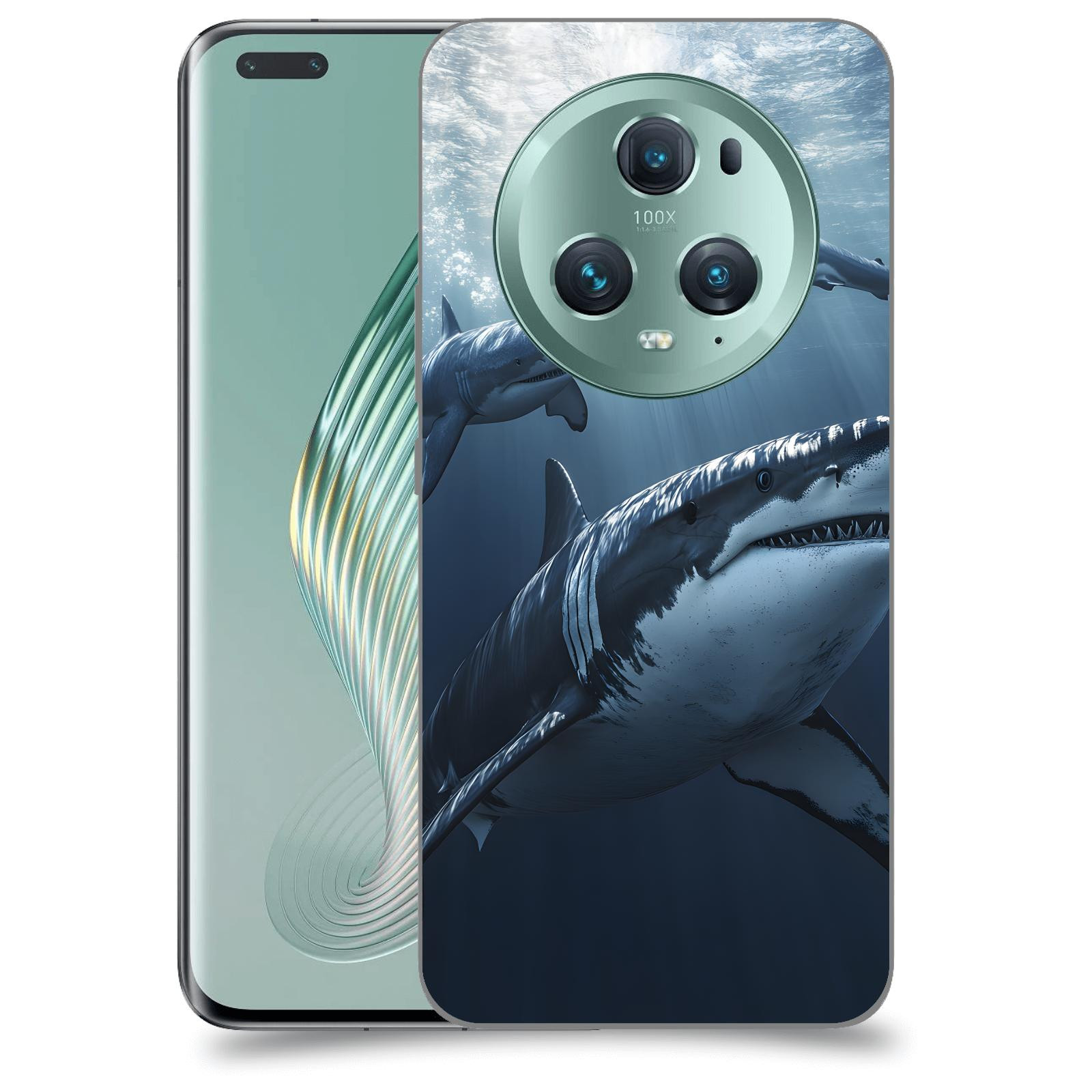 ACOVER Kryt na mobil Honor Magic5 Pro - Žraloci