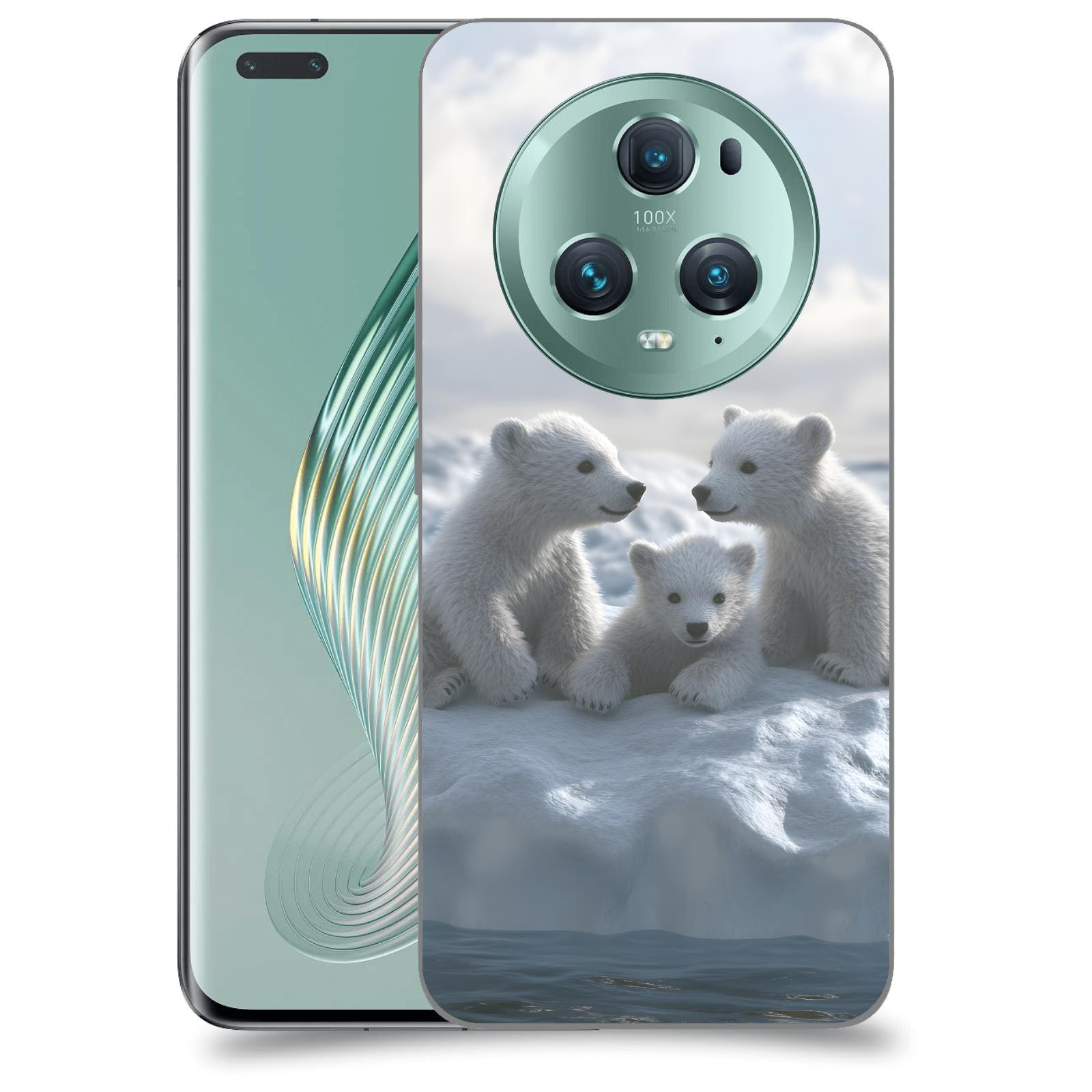 ACOVER Kryt na mobil Honor Magic5 Pro - Medvíďata