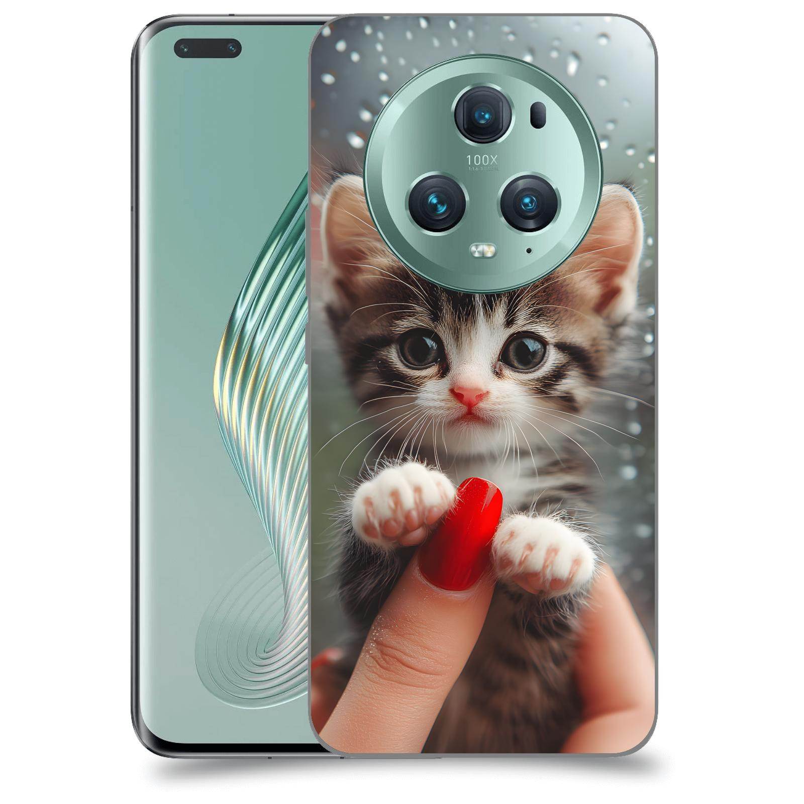 ACOVER Kryt na mobil Honor Magic5 Pro - Koťátko 2