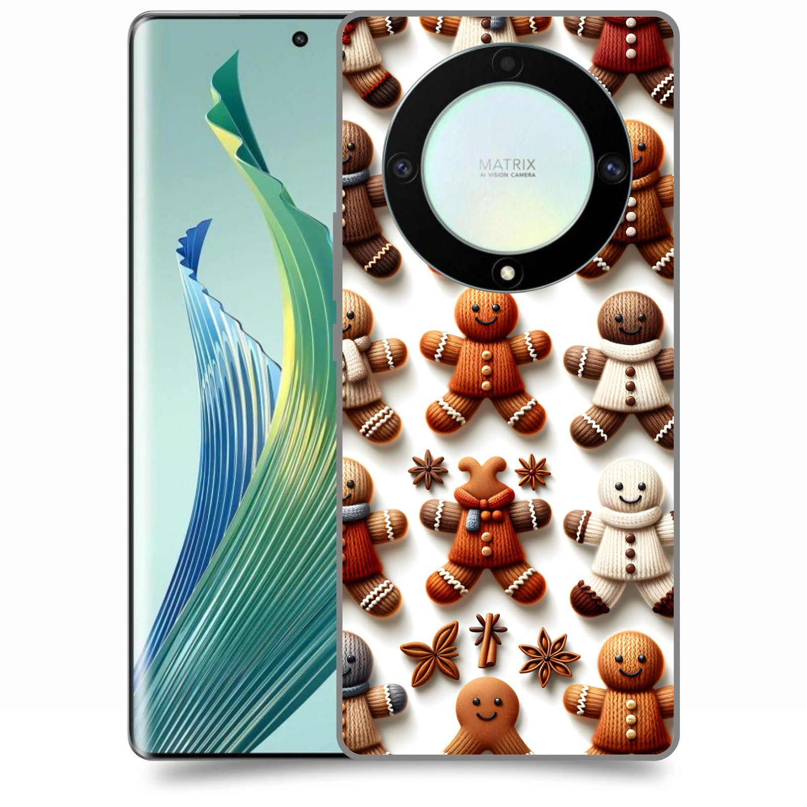 ACOVER Kryt na mobil Honor Magic 5 Lite 5G - Perníčky 2