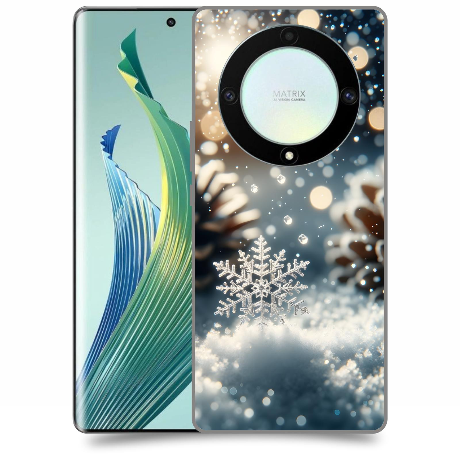 ACOVER Kryt na mobil Honor Magic 5 Lite 5G - Vločka