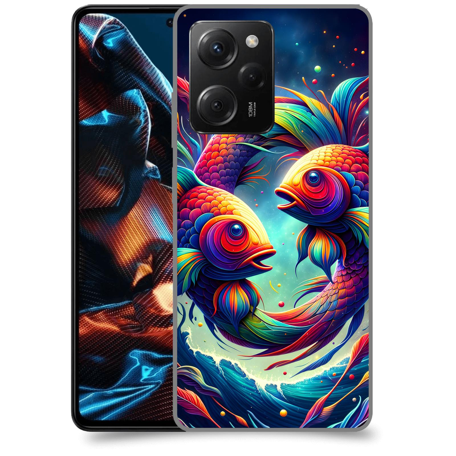 ACOVER Kryt na mobil Xiaomi Poco X5 Pro - Ryby