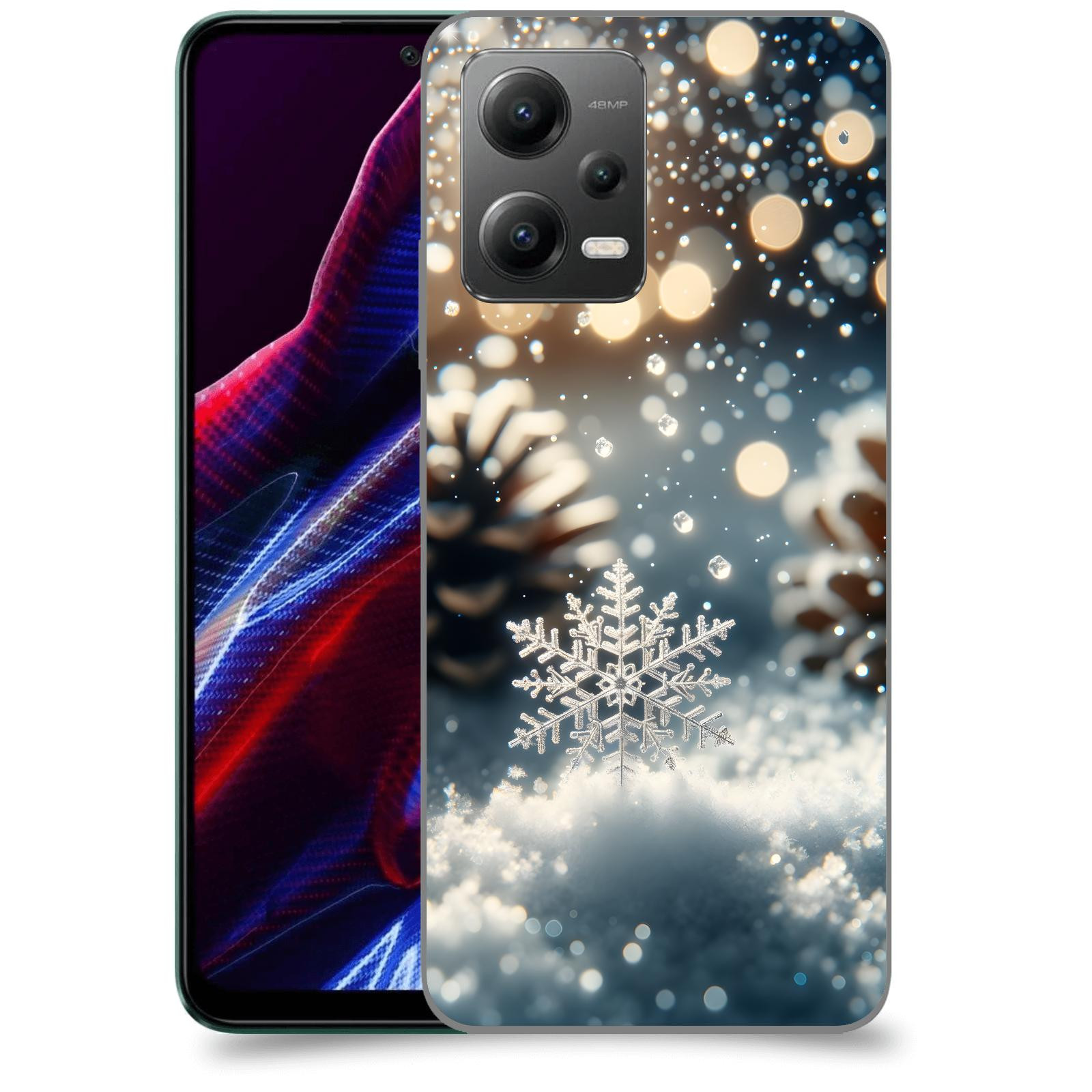 ACOVER Kryt na mobil Xiaomi Poco X5 - Vločka