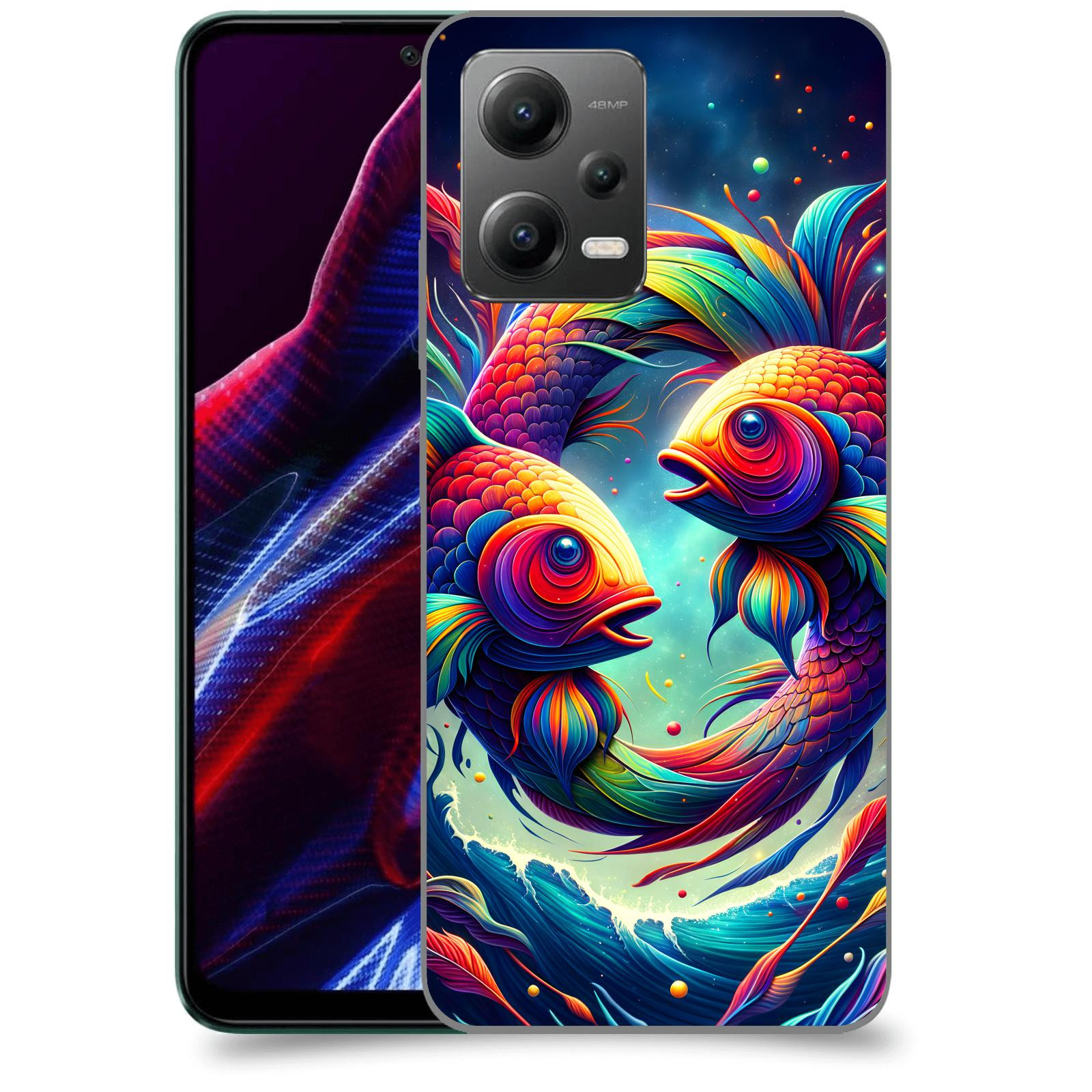 ACOVER Kryt na mobil Xiaomi Poco X5 - Ryby