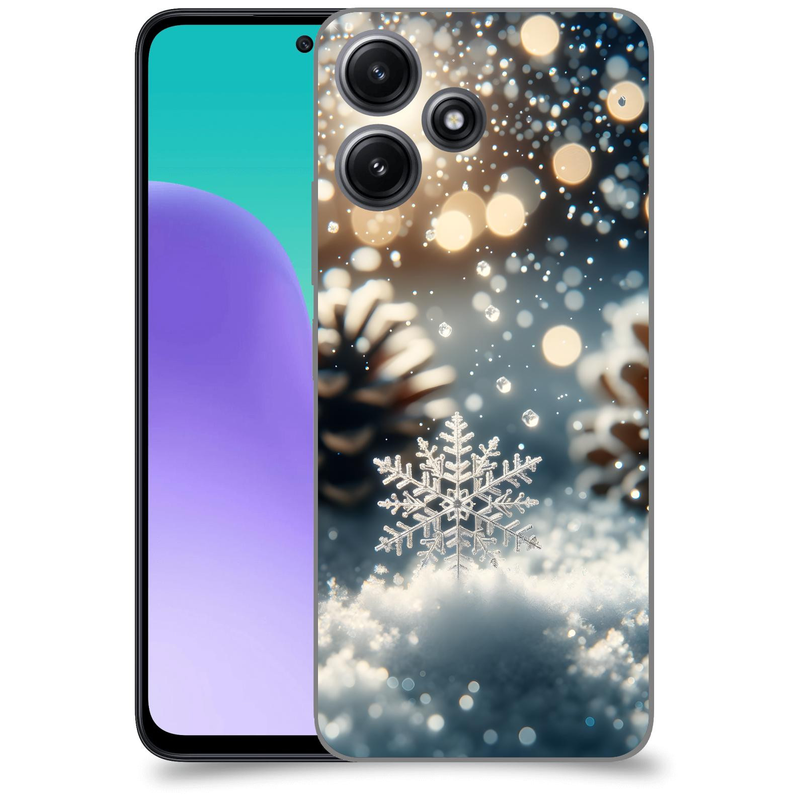 ACOVER Kryt na mobil Xiaomi Redmi 12 5G - Vločka