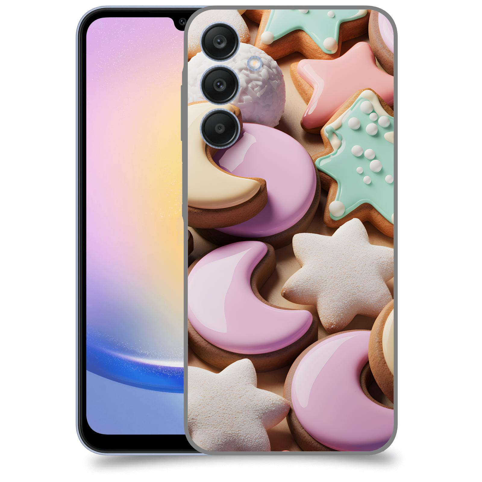 ACOVER Kryt na mobil Samsung Galaxy A25 5G - Vánoční cukroví