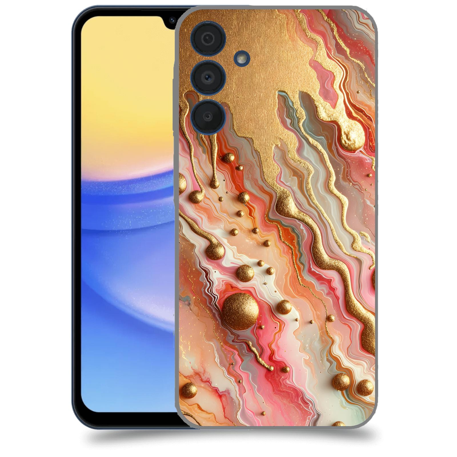 ACOVER Kryt na mobil Samsung Galaxy A15 5G - Liquid Gold