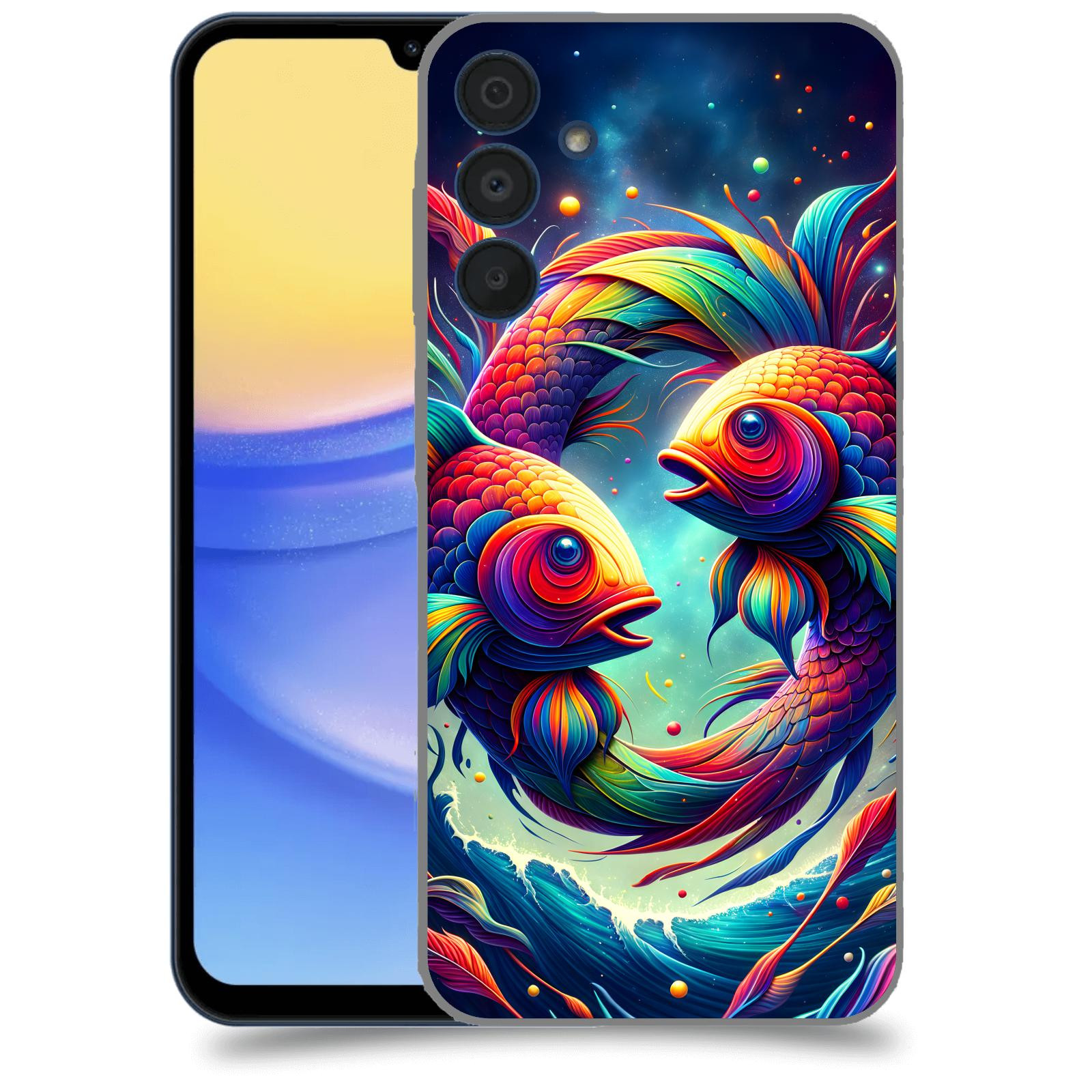 ACOVER Kryt na mobil Samsung Galaxy A15 5G - Ryby