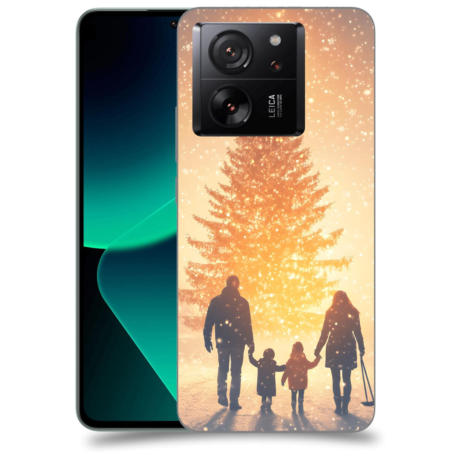 ACOVER Kryt na mobil Xiaomi 13T pro - Family at the Christmas tree