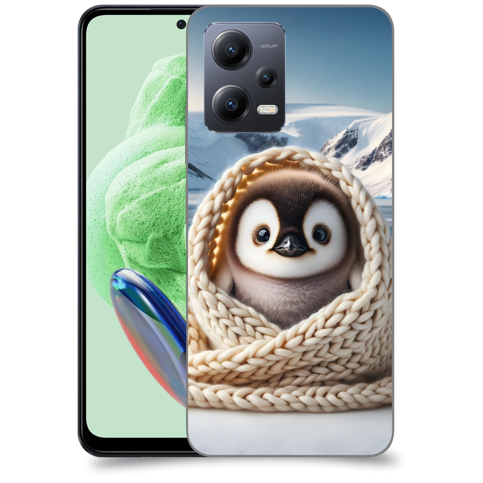 ACOVER Kryt na mobil Xiaomi Redmi Note 12 5G - Tučňák