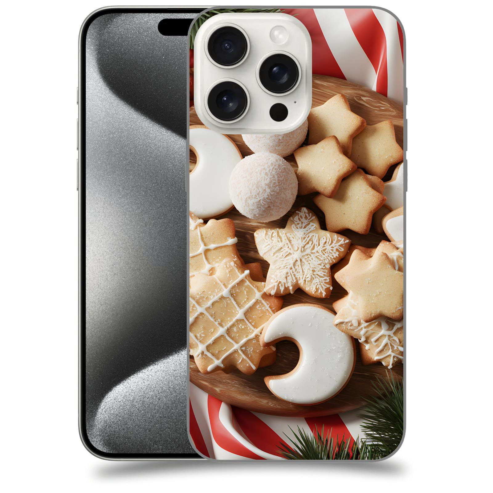 ACOVER Kryt na mobil Apple iPhone 15 pro max - Vánoční cukroví 2