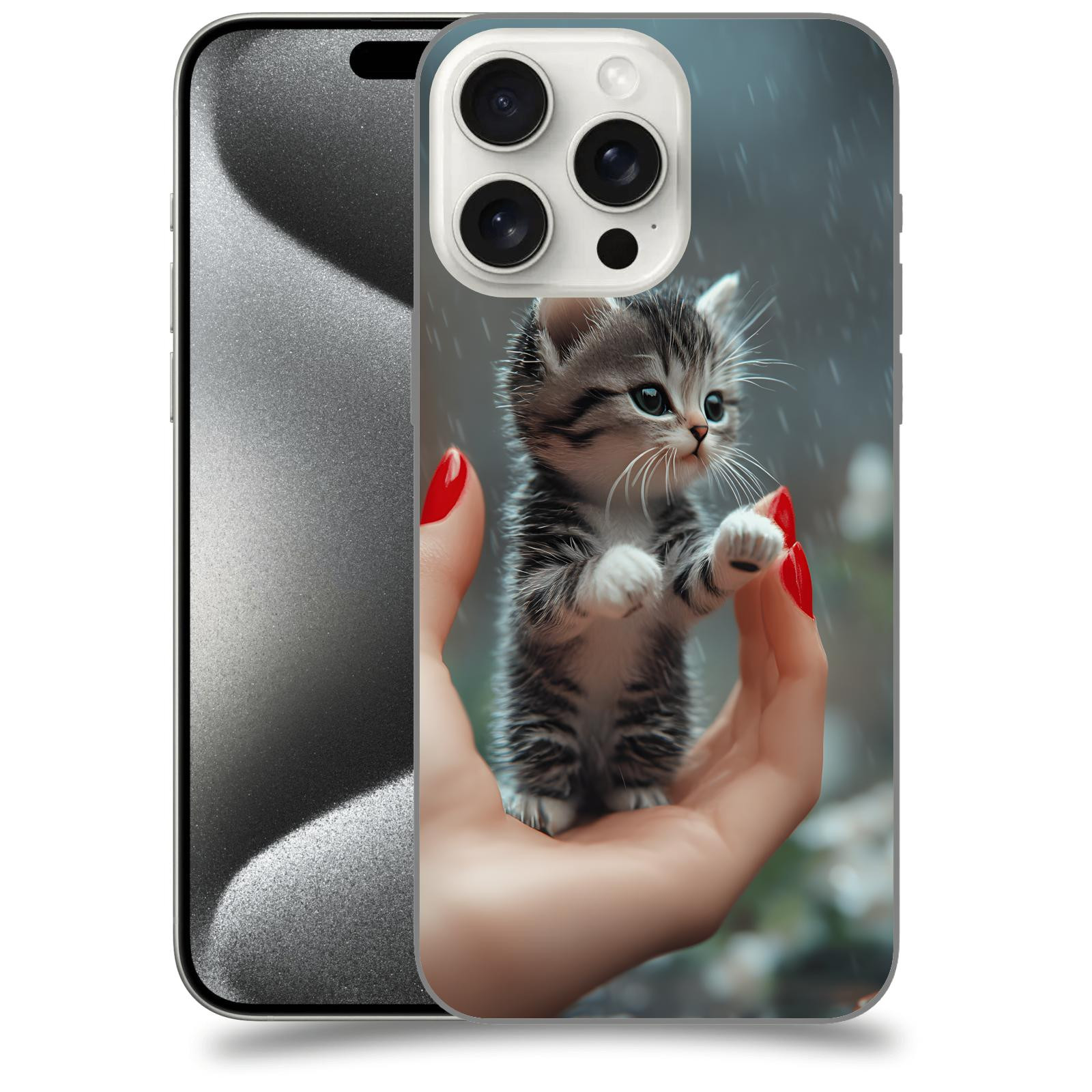 ACOVER Kryt na mobil Apple iPhone 15 pro max - Koťátko