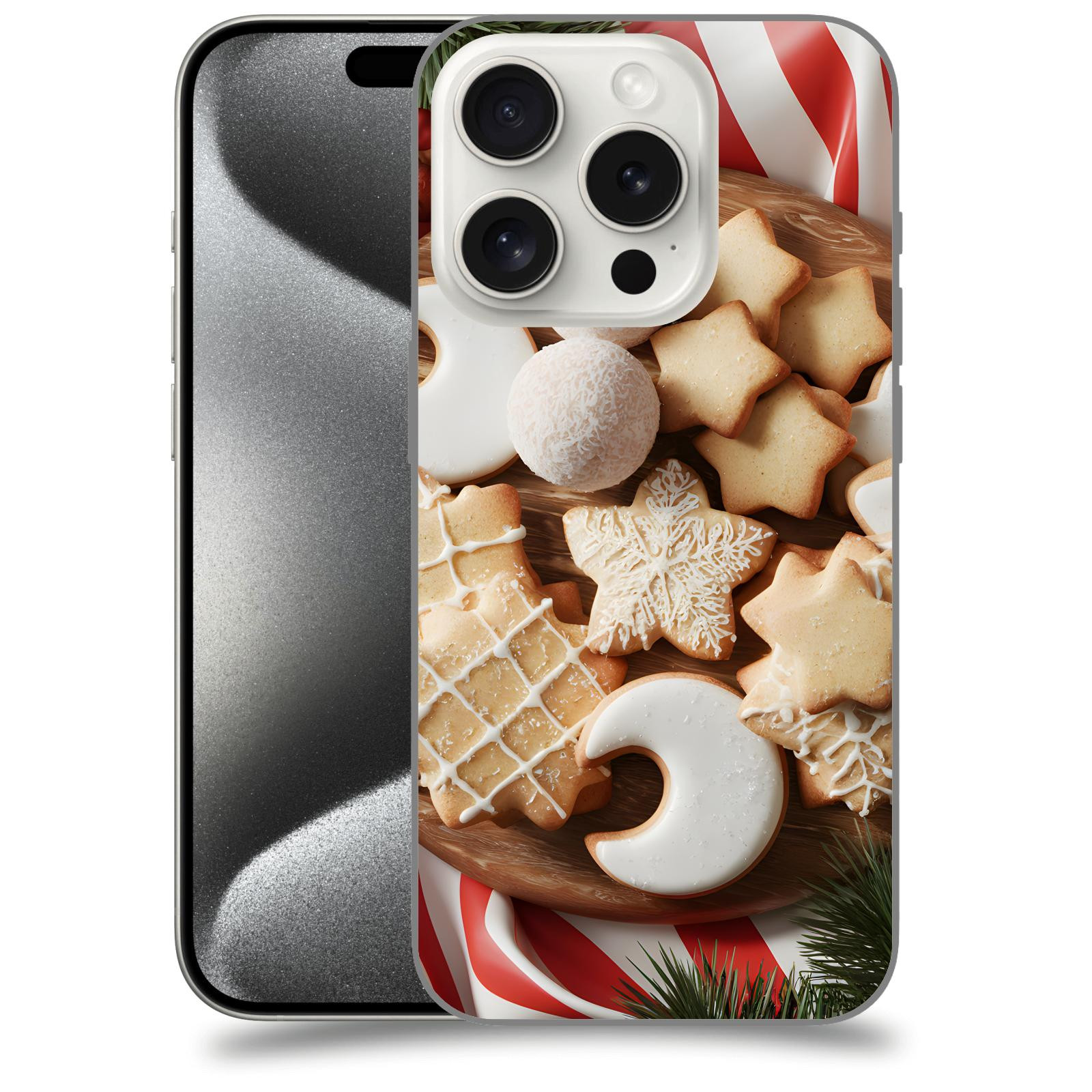 ACOVER Kryt na mobil Apple iPhone 15 pro - Vánoční cukroví 2