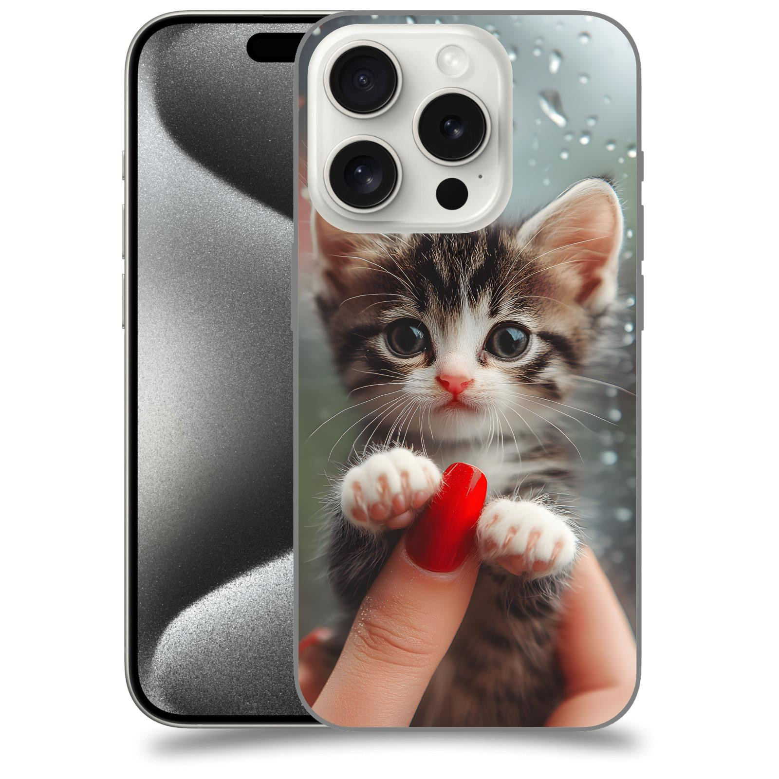 ACOVER Kryt na mobil Apple iPhone 15 pro - Koťátko 2