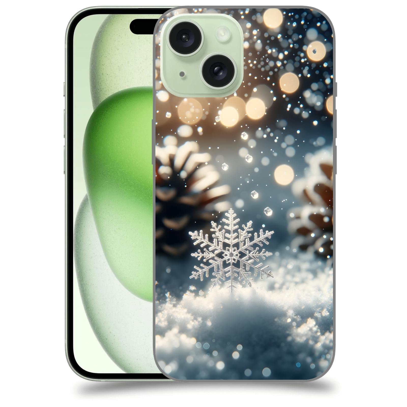 ACOVER Kryt na mobil Apple iPhone 15 - Vločka