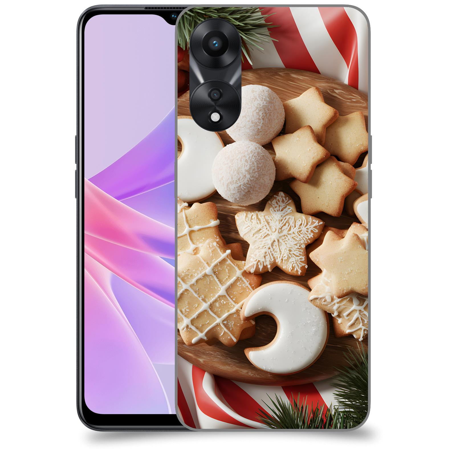 ACOVER Kryt na mobil OPPO A78 5G - Vánoční cukroví 2