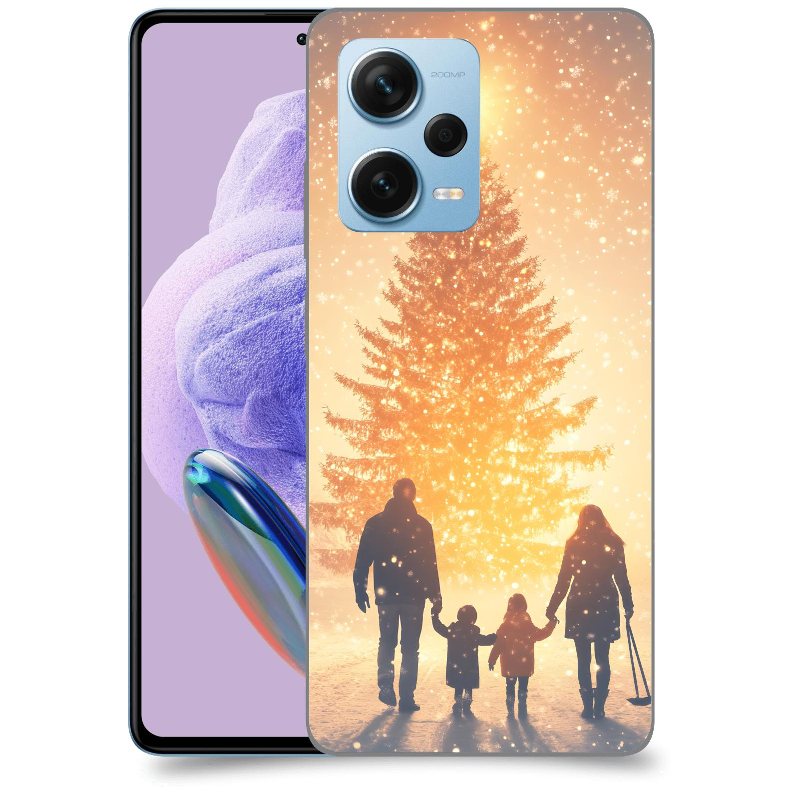 ACOVER Kryt na mobil Xiaomi Redmi Note 12 Pro+ 5G - Family at the Christmas tree