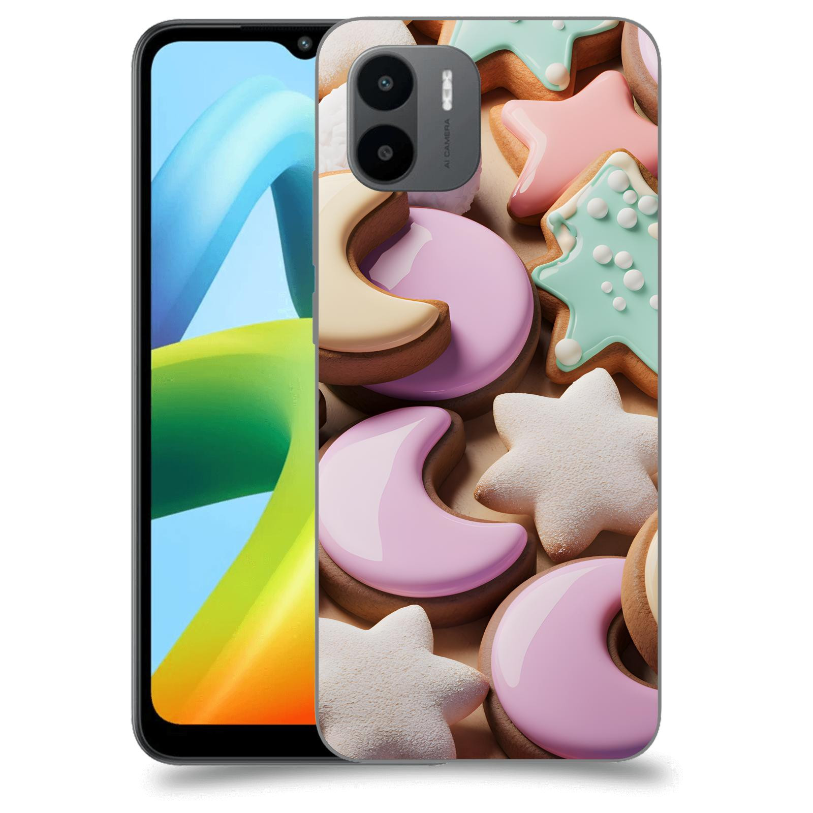 ACOVER Kryt na mobil Xiaomi Redmi A1+ - Vánoční cukroví