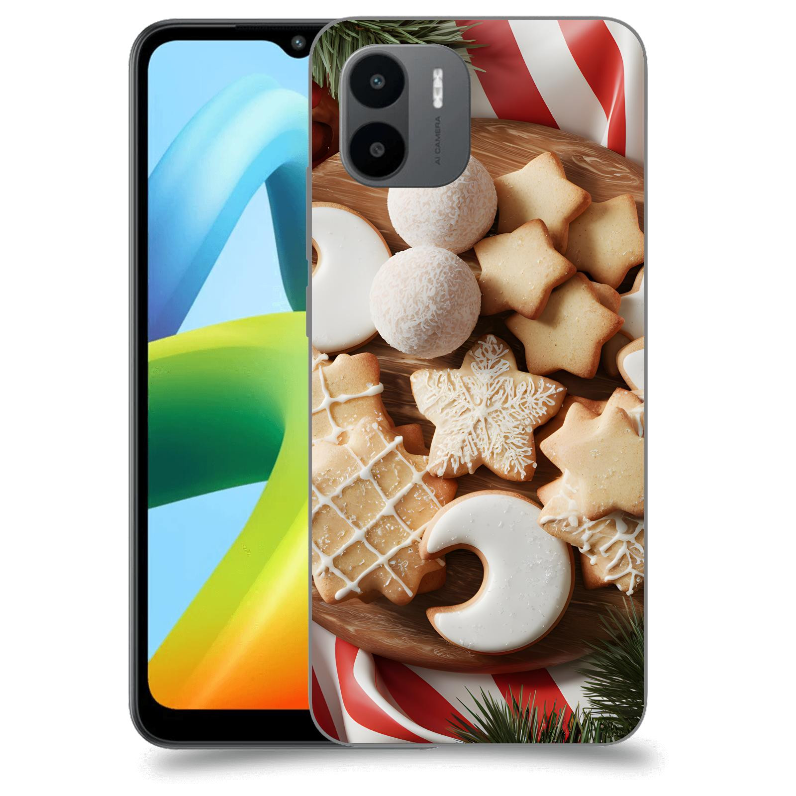 ACOVER Kryt na mobil Xiaomi Redmi A1+ - Vánoční cukroví 2