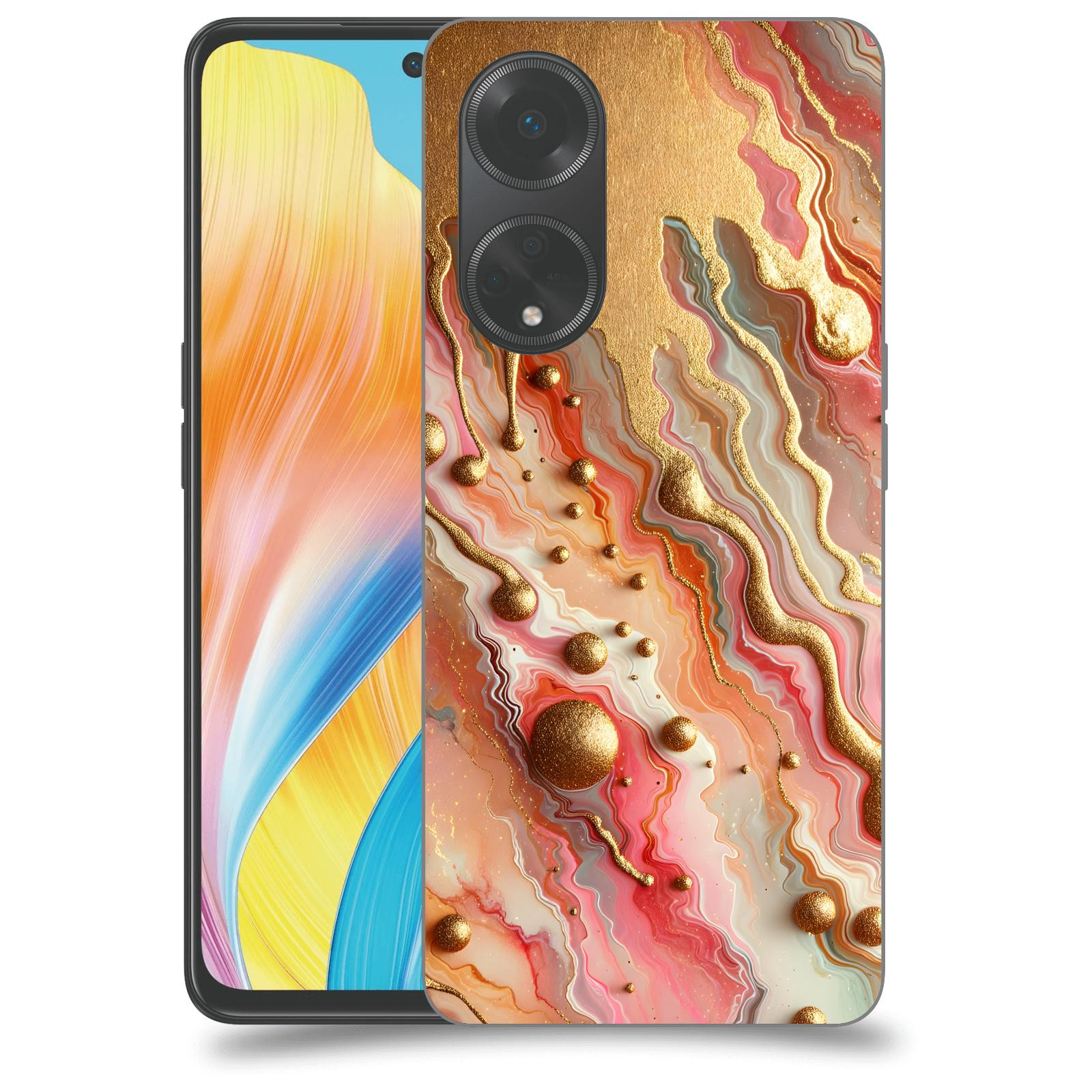 ACOVER Kryt na mobil OPPO A98 5G - Liquid Gold