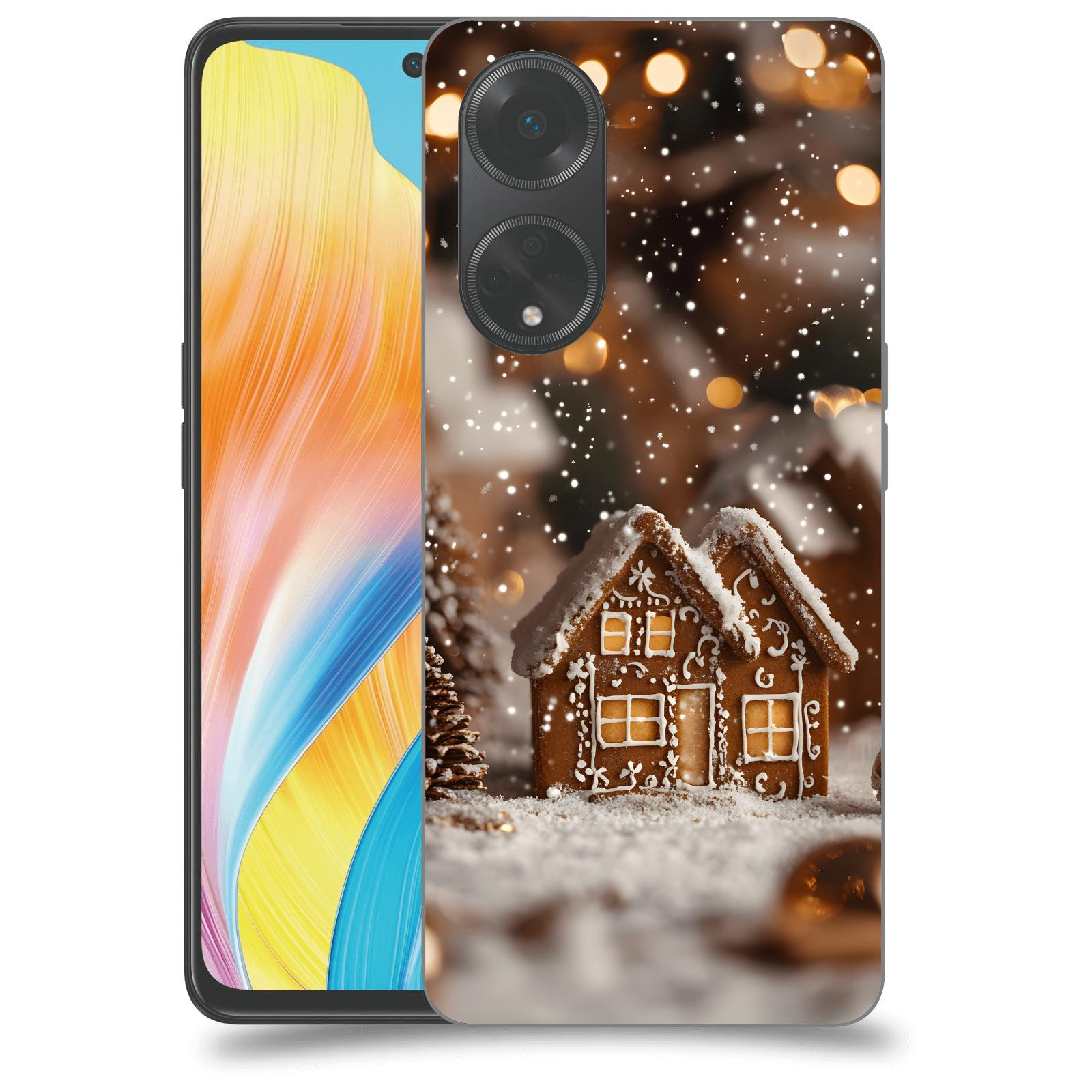 ACOVER Kryt na mobil OPPO A98 5G - Perníková chaloupka