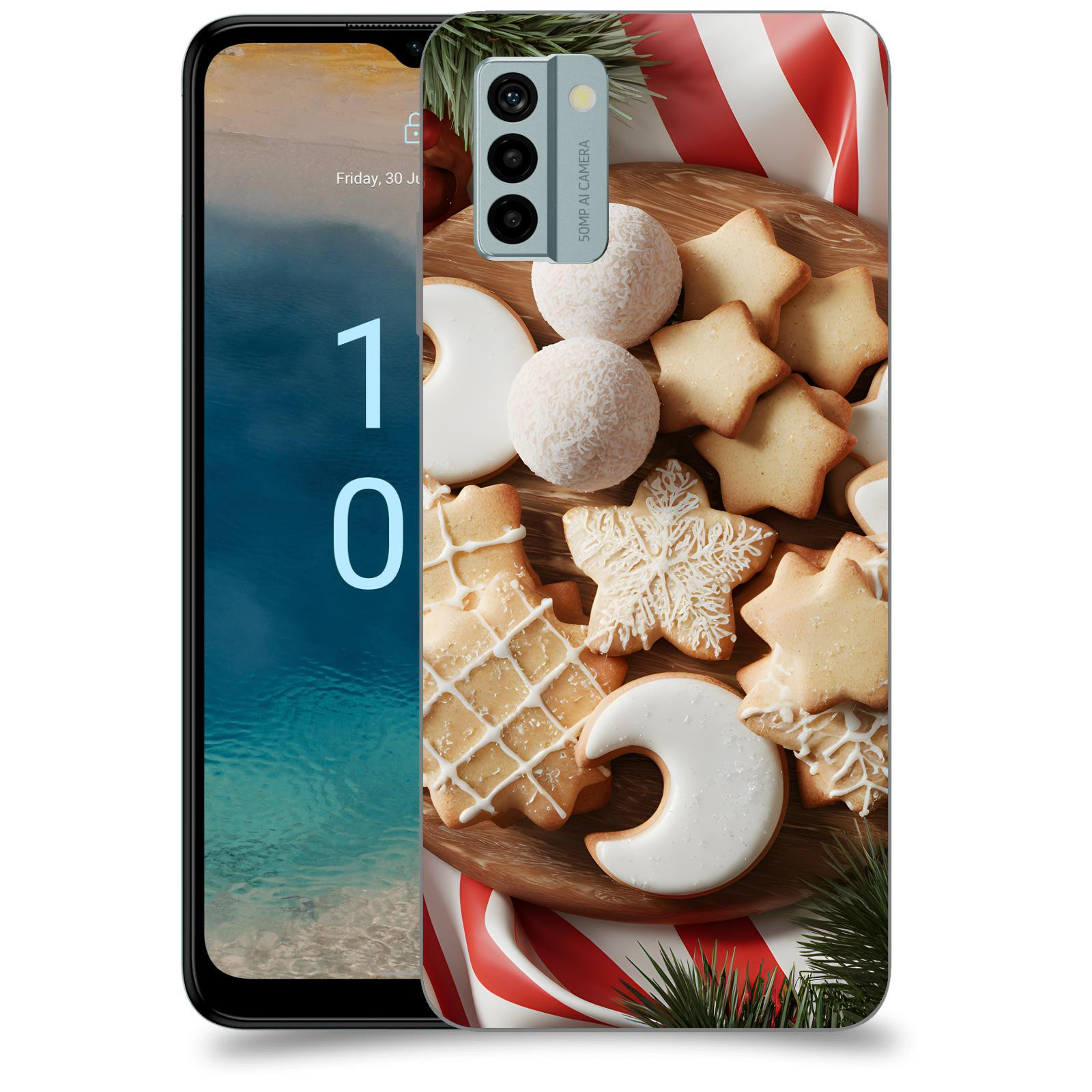 ACOVER Kryt na mobil Nokia G22 - Vánoční cukroví 2