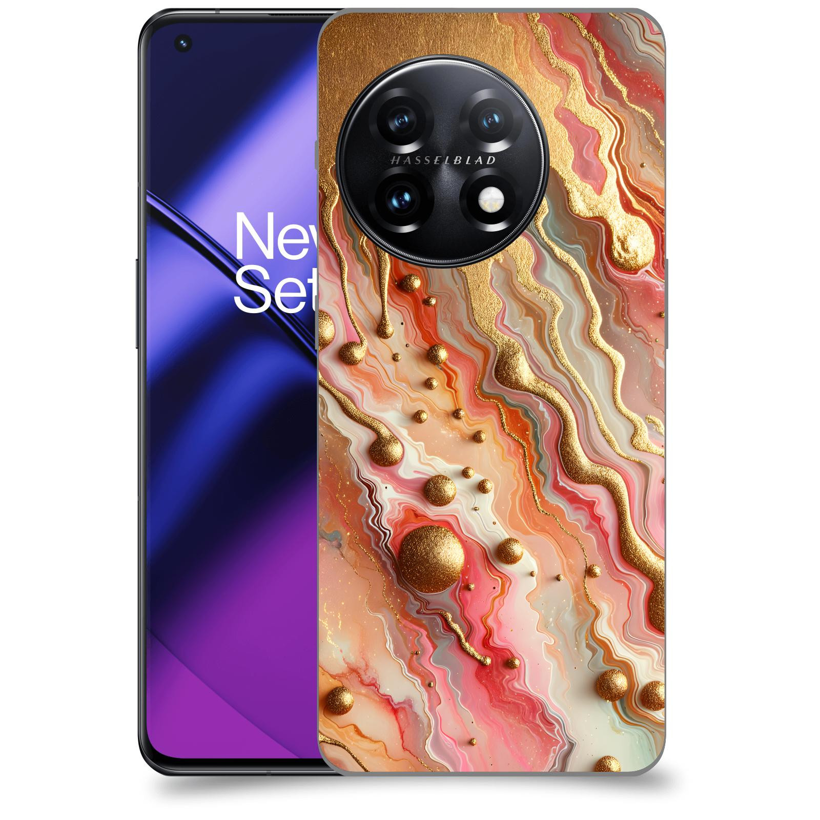 ACOVER Kryt na mobil OnePlus 11 5G - Liquid Gold
