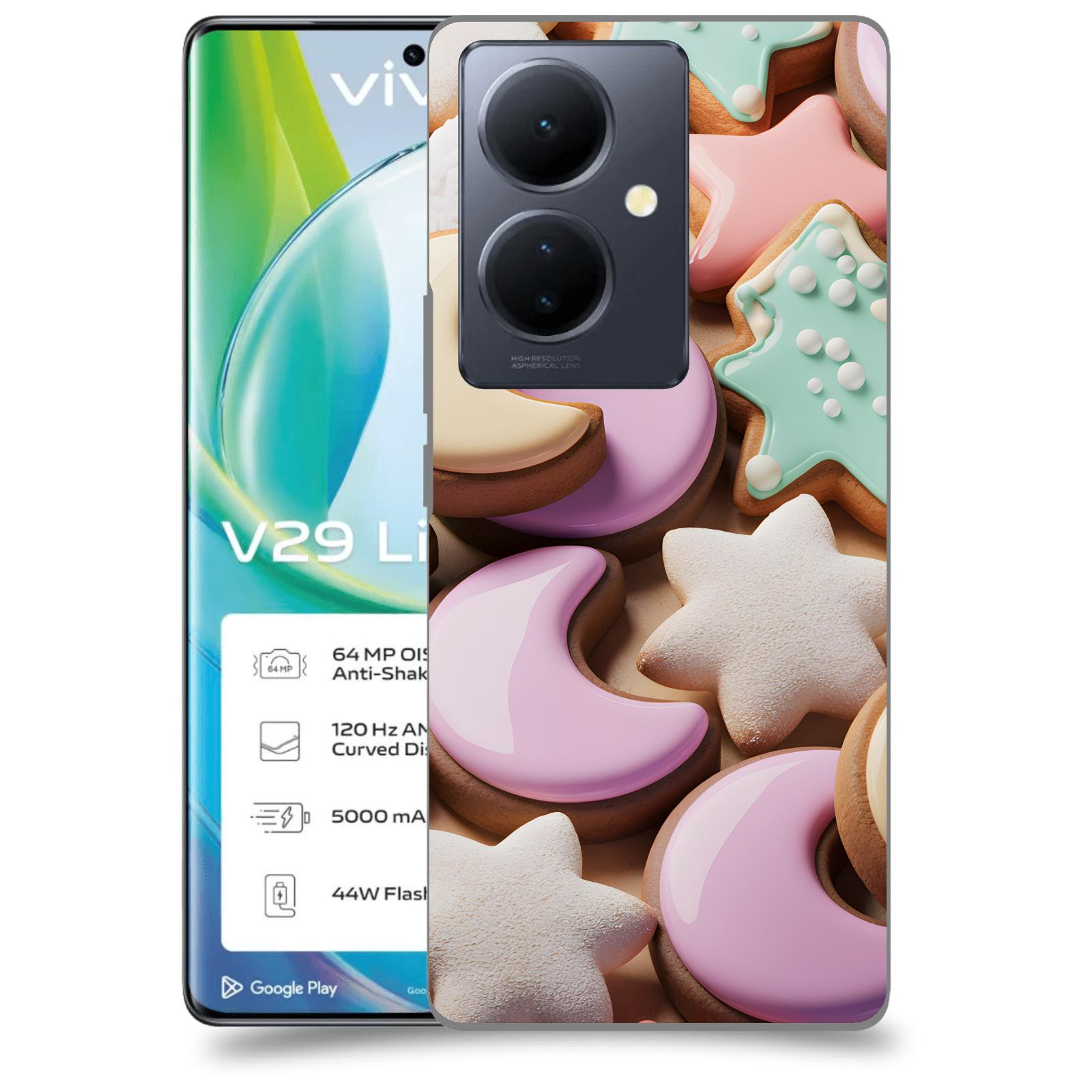 ACOVER Kryt na mobil VIVO V29 Lite 5G - Vánoční cukroví
