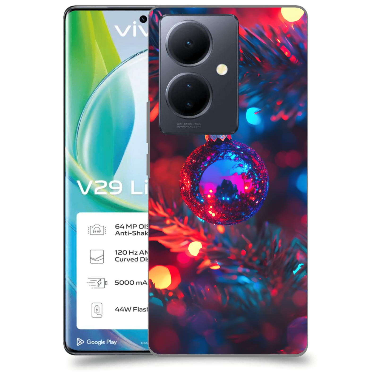 ACOVER Kryt na mobil VIVO V29 Lite 5G - Vánoční ozdoba